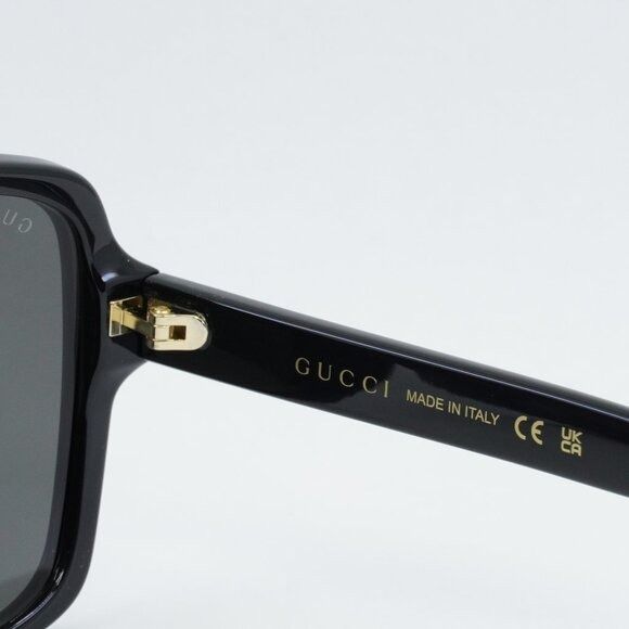 Gucci Gucci GG0765SA 002 Sunglasses Black Butterfly Frame Size ONE SIZE - 8 Thumbnail