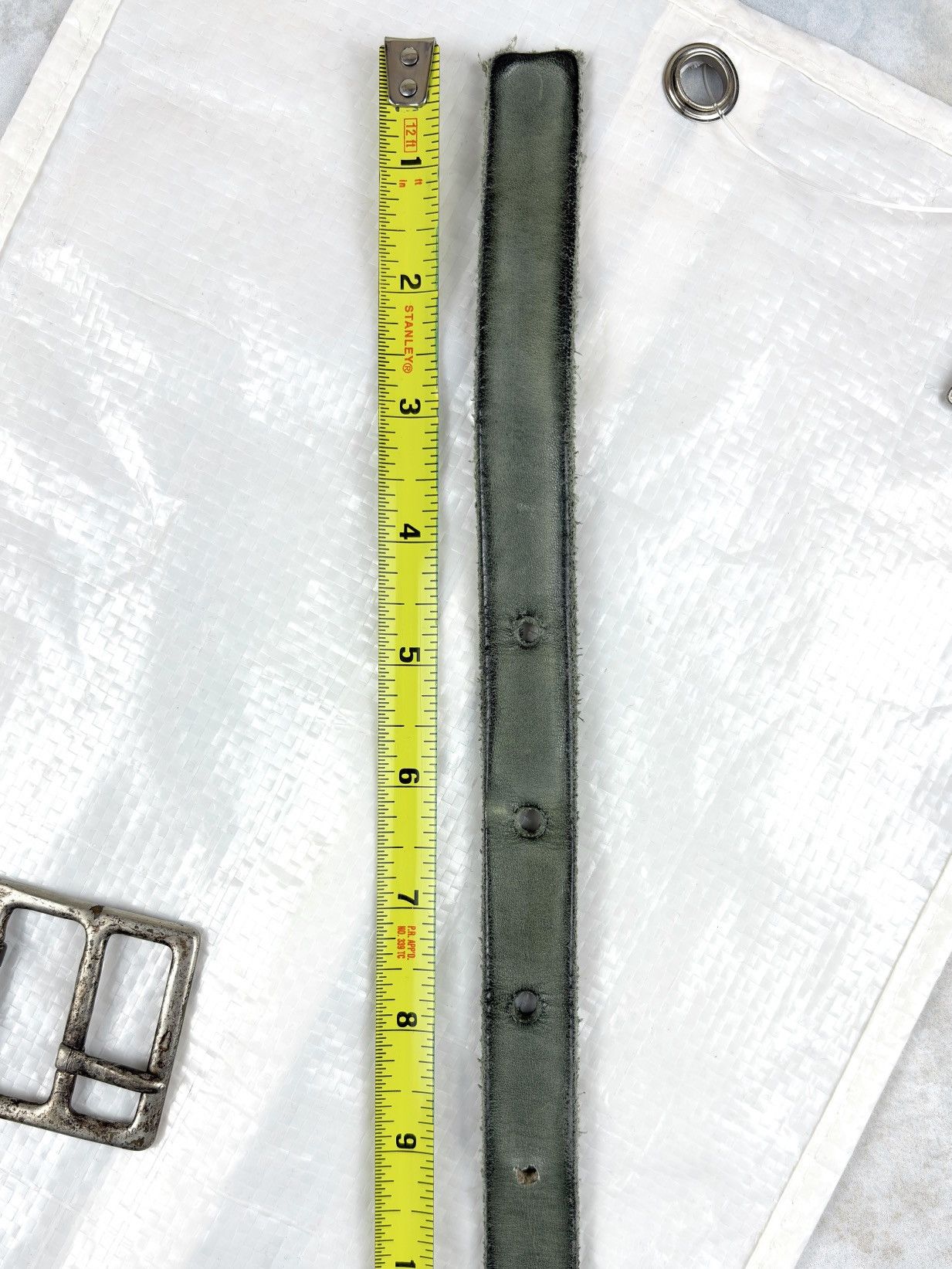 Carol Christian Poell Carol Christian Poell Diverging Buckle Leather Belt SAFE Size ONE SIZE - 9 Thumbnail