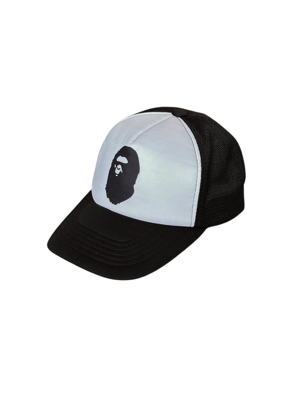 Bape BAPE Family Bag Apehead black/white trucker hat Size ONE SIZE - 1 Thumbnail
