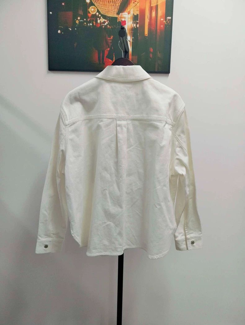 Loewe LOEWE Denning Leather Logo Pocket Jacket Long-sleeved shir Size S / US 4 / IT 40 - 2 Thumbnail