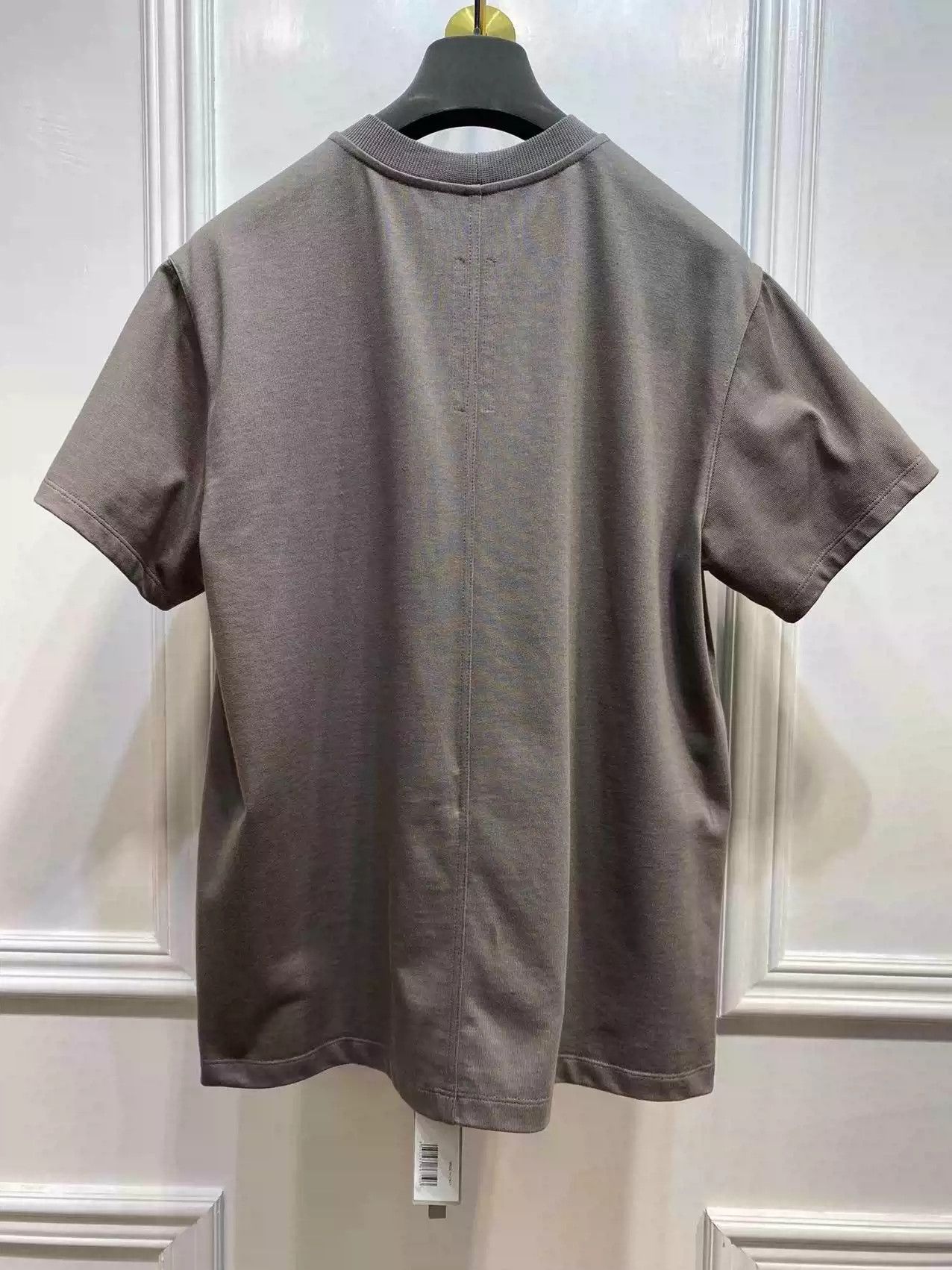 Rick Owens Rick Owensero Main Line Men's Grey Round Neck Short Sleeve- Size US M / EU 48-50 / 2 - 2 Thumbnail