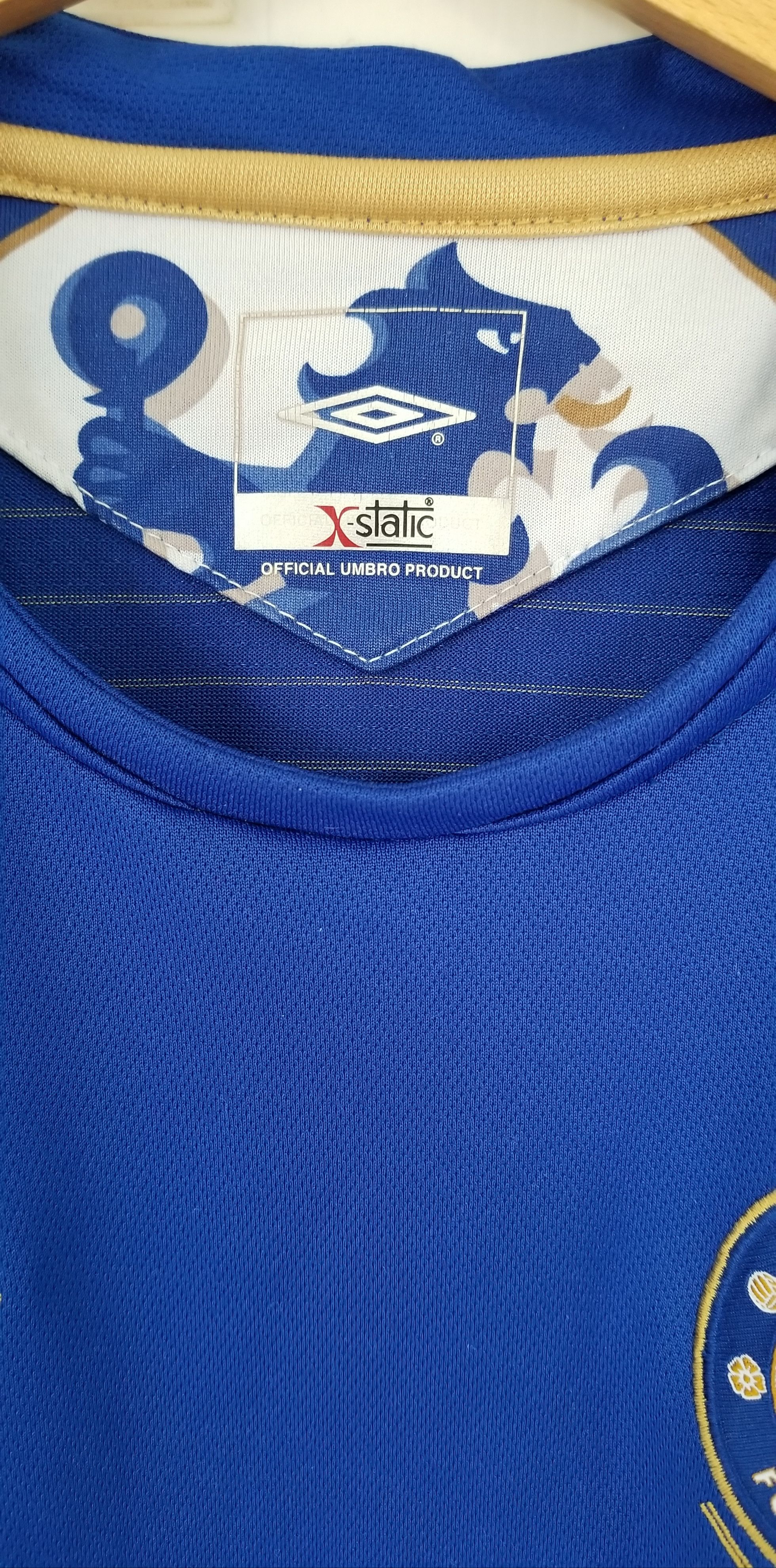 Chelsea Soccer UMBRO Chelsea FC 2005 Home Soccer Jersey Blue Gold Kit Small Size S / US 4 / IT 40 - 8 Thumbnail