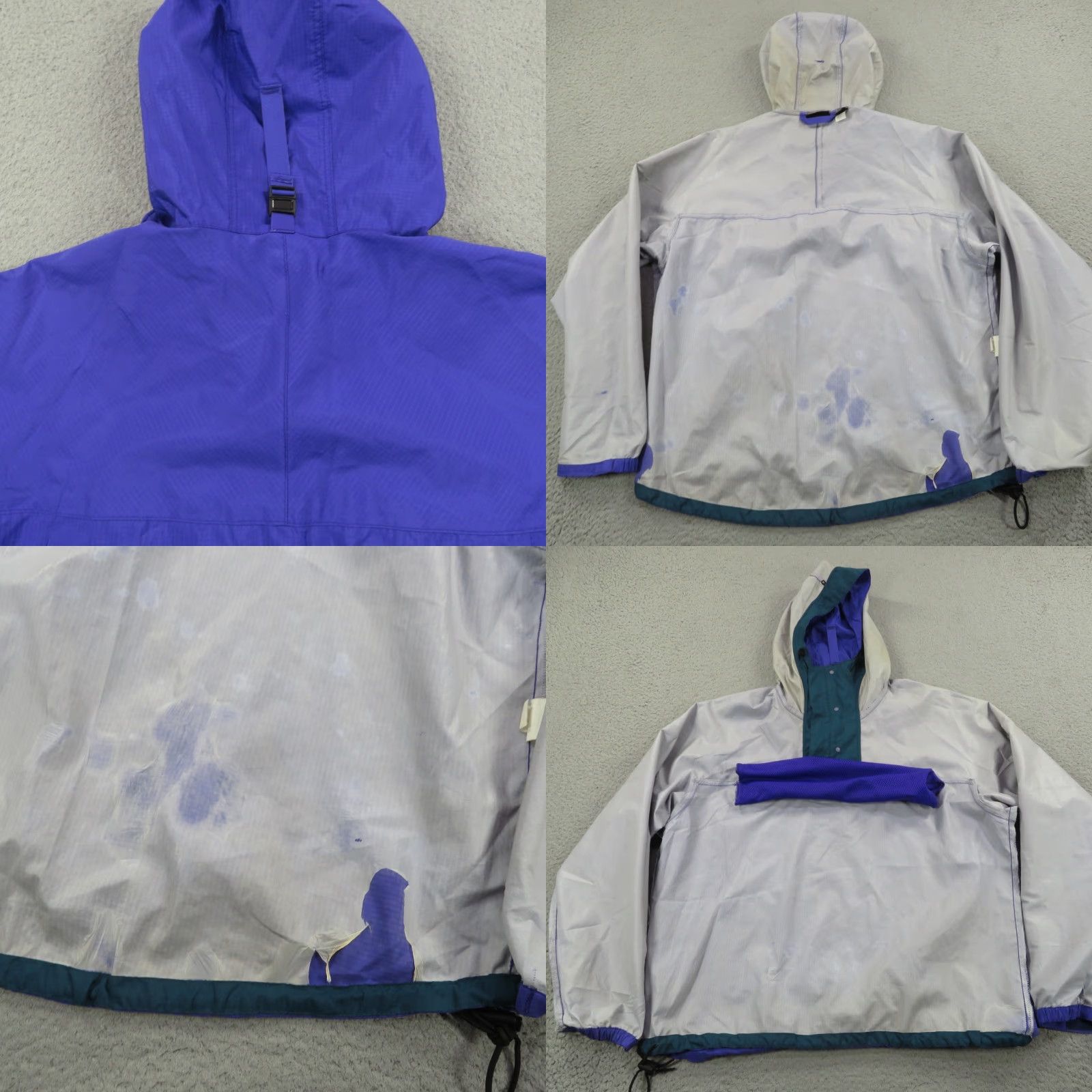 Patagonia VTG Patagonia Jacket Mens Medium Purple Anorak Wind Rain 90s Snap Kangaroo Pouch Size US M / EU 48-50 / 2 - 9 Thumbnail