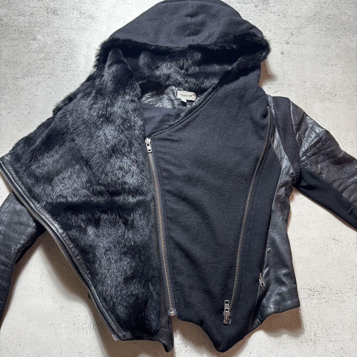 Helmut Lang archive lather jacket helmut lang opium playboy carti style Size L / US 10 / IT 46 - 9 Thumbnail