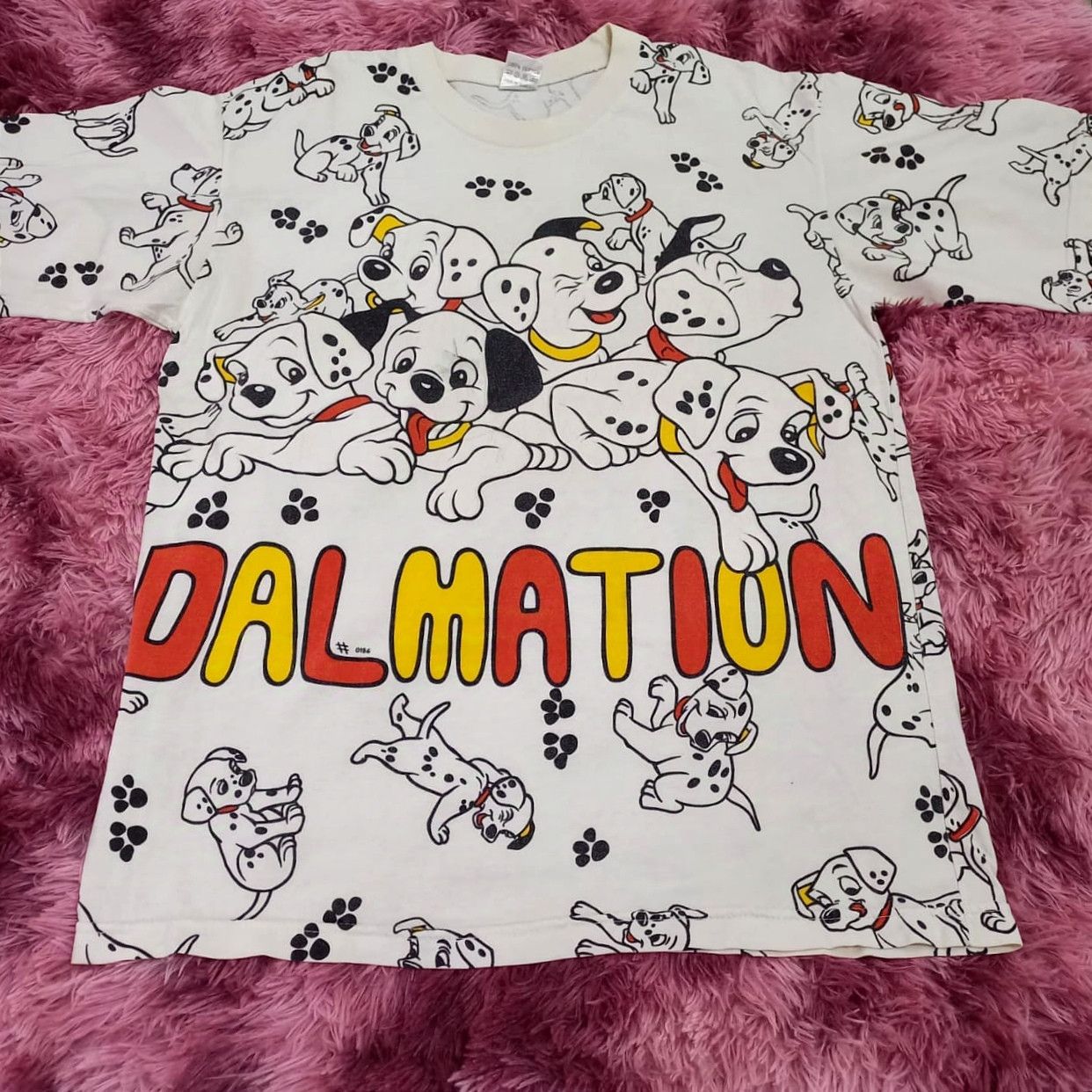 Cartoon Network × Vintage Vintage 90s DISNEY'S 101 DALMATIANS All-Over Print T-shirt Size US L / EU 52-54 / 3 - 4 Thumbnail