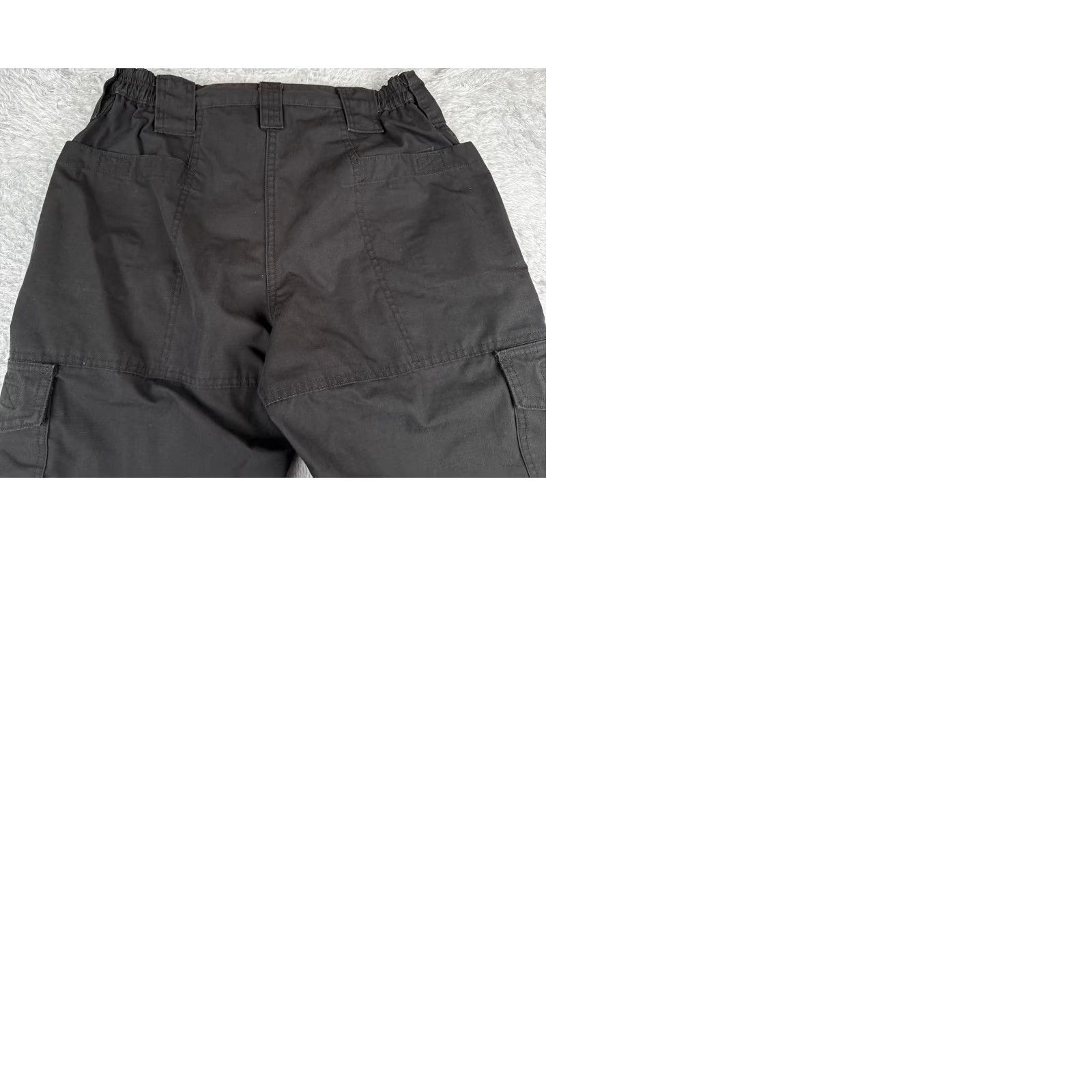 Propper VINTAGE Propper Pants Women 10 Black Cargo Rip-Stop Fabric Double Knee Poly Un-Hemmed Size 32" / US 10 / IT 46 - 10 Thumbnail