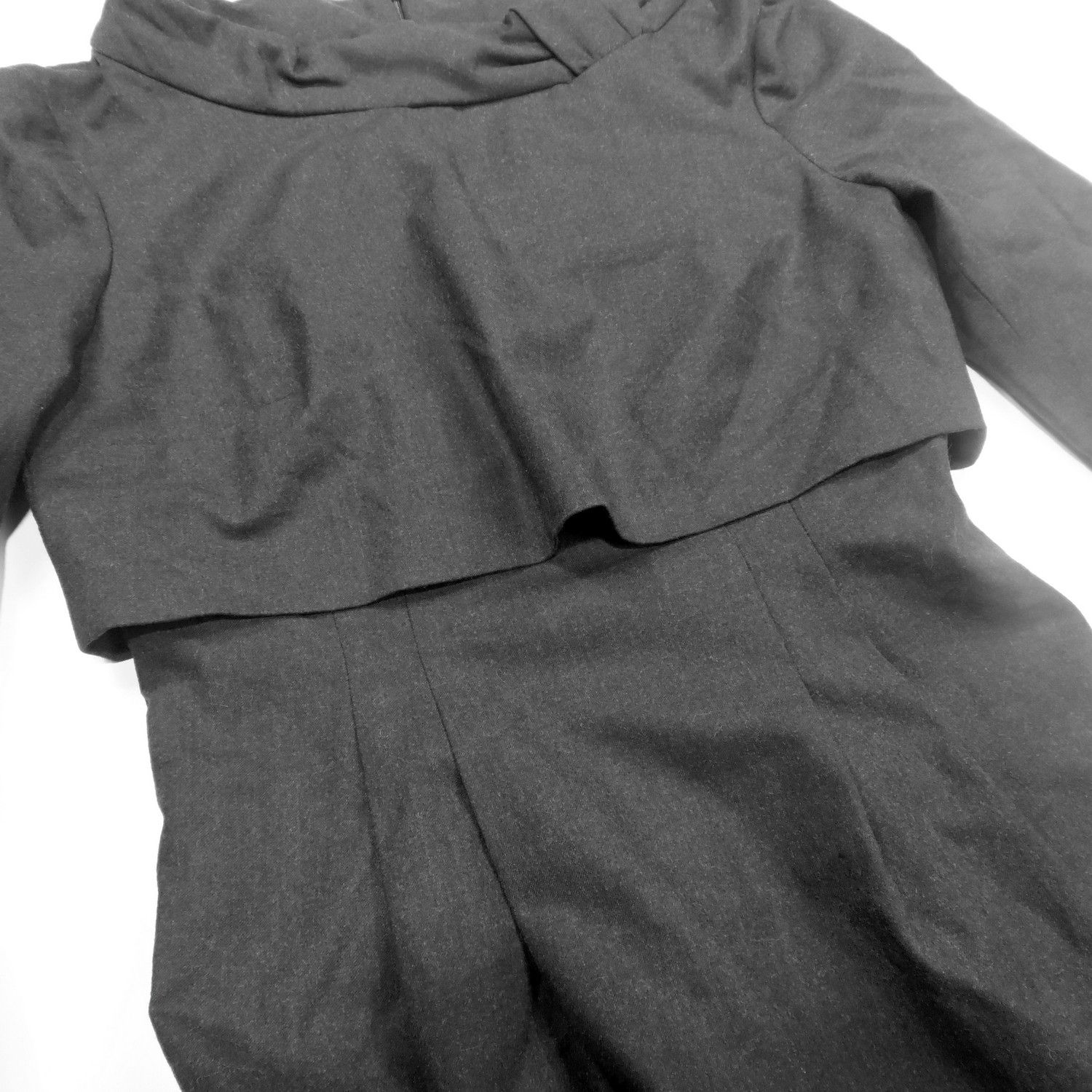Armani ARMANI COLLEZIONI COWL NECKLINE LONG SLEEVES MIDI DRESS Size XS / US 0-2 / IT 36-38 - 6 Thumbnail