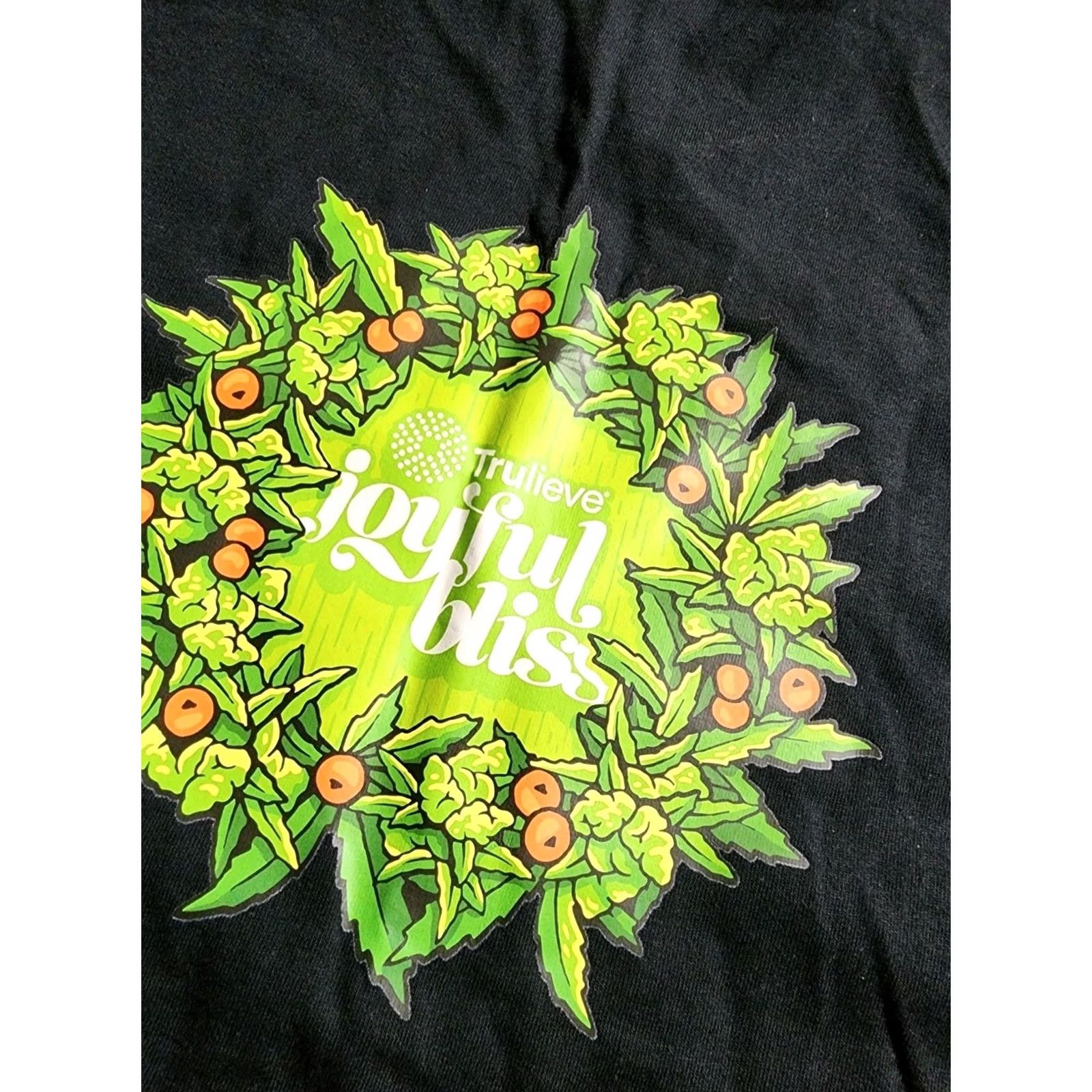 Gildan Gildan Mens XL T-Shirt Unisex Adults Short Sleeve Black Christmas Joyful Bliss 2-Sided Promo Size US XL / EU 56 / 4 - 5 Thumbnail