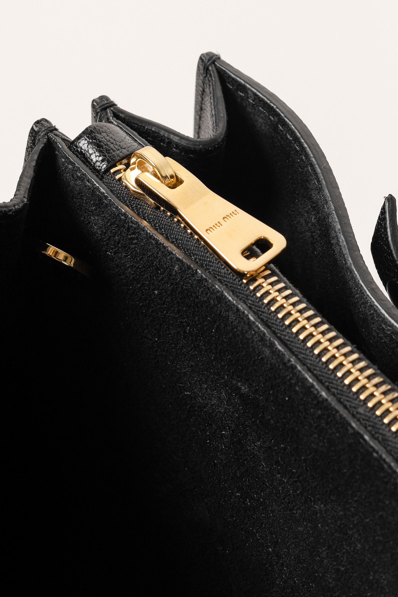 Miu Miu Nero Madras Leather Accordion Tote