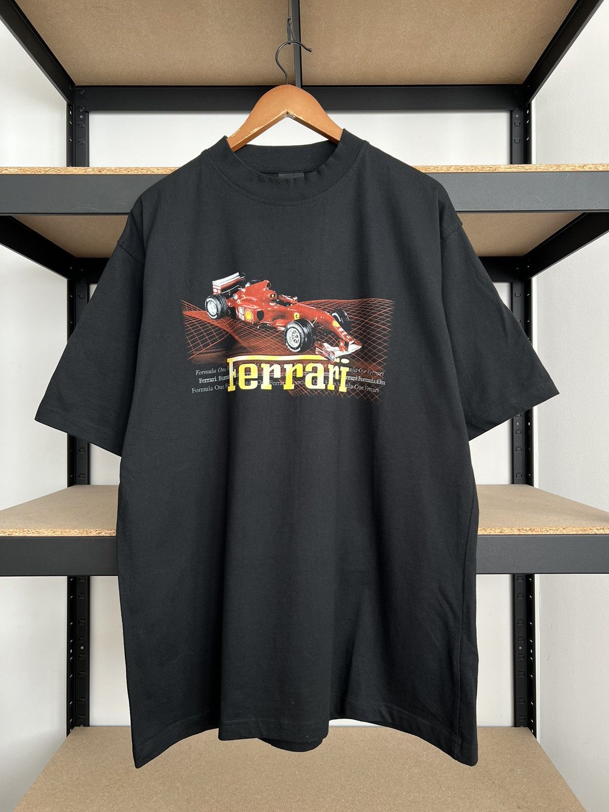 Ferrari Vintage 1999 Ferrari Formula 1 F1 Racing Team Black T-shirt Size US XL / EU 56 / 4 - 1 Thumbnail