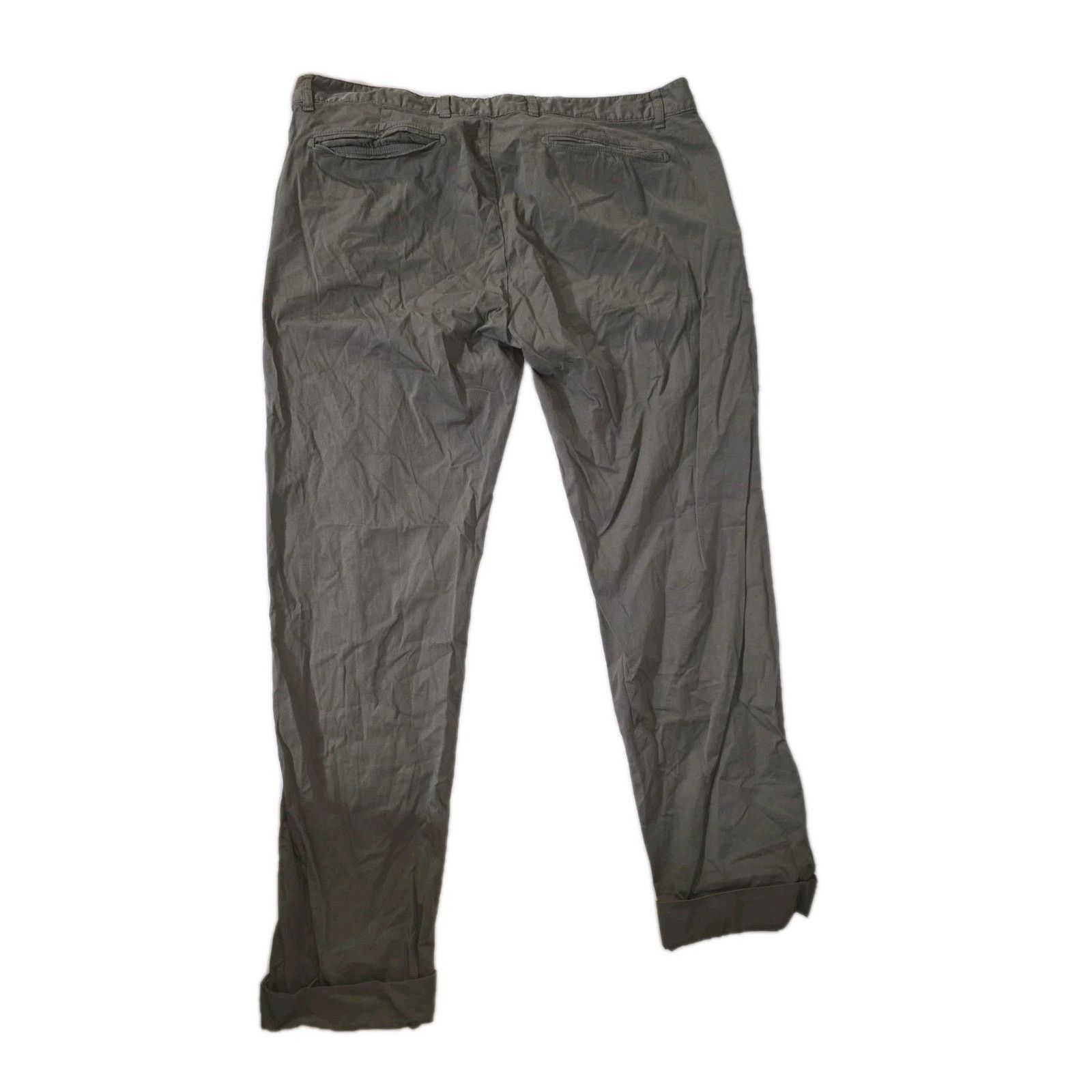 Massimo Alba Massimo Alba Watercolor Men 40x34 Olive Cotton Stretch Italy Size US 40 / EU 56 - 8 Thumbnail