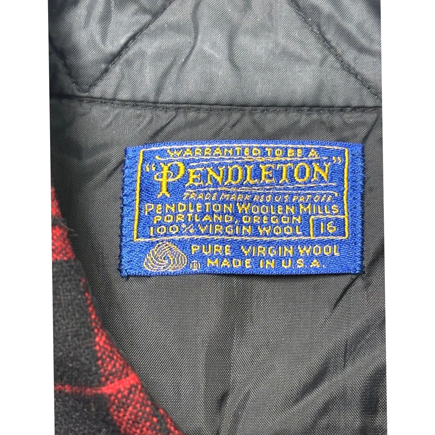 Pendleton VINTAGE Pendleton Board Shirt Mens XL Red Black Buffalo Plaid Wool Flannel Button-Up - USA Made Size US XL / EU 56 / 4 - 4 Thumbnail