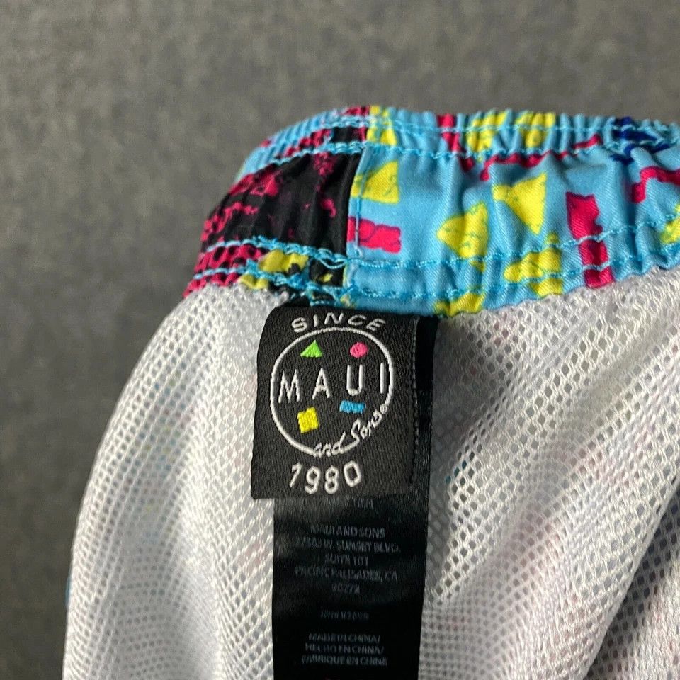 Other Maui Swim Shorts Men's Large 100% Polyester Adults Stretch L Size US 34 / EU 50 - 6 Thumbnail