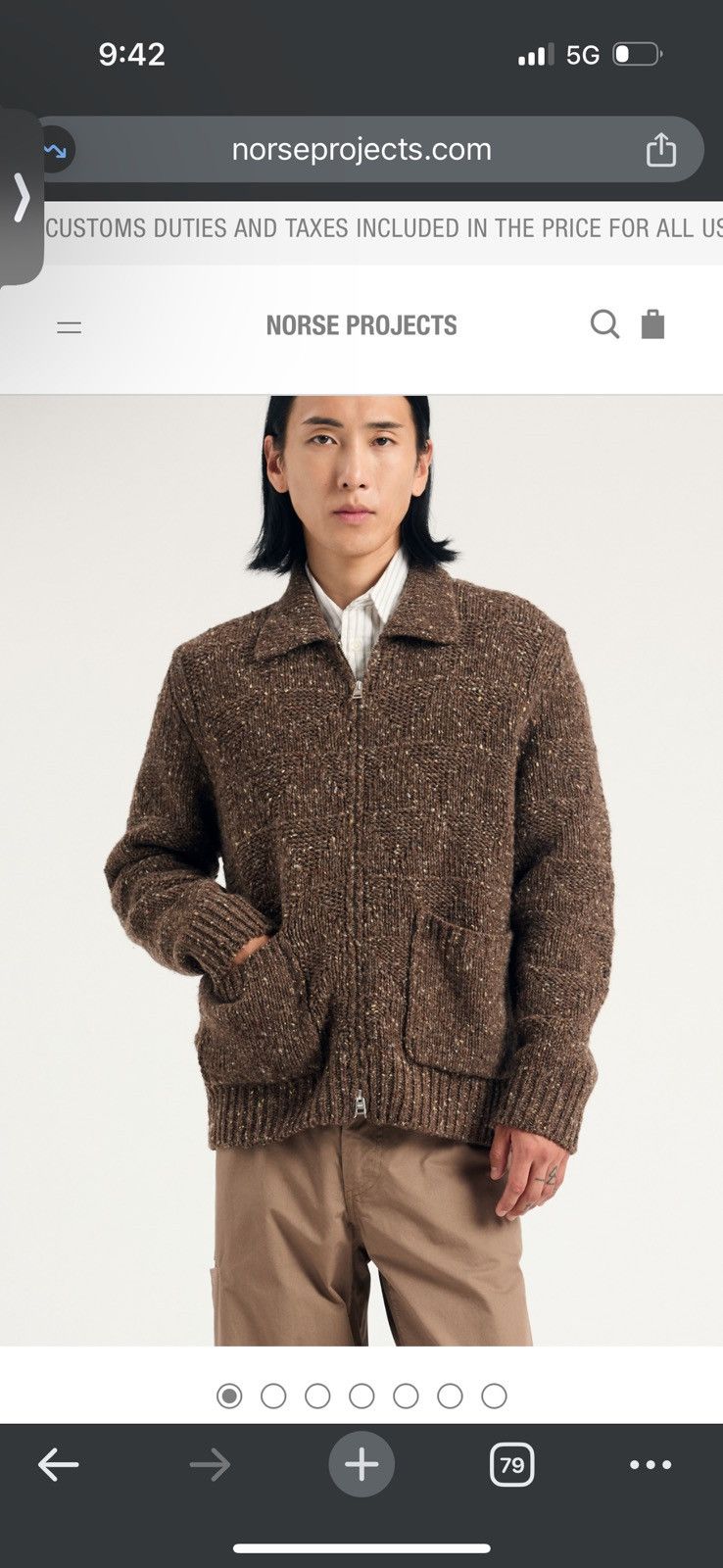 Norse Projects Norse Projects ERIK DONEGAL DIAMOND JACKET size large New Size US L / EU 52-54 / 3 - 6 Thumbnail