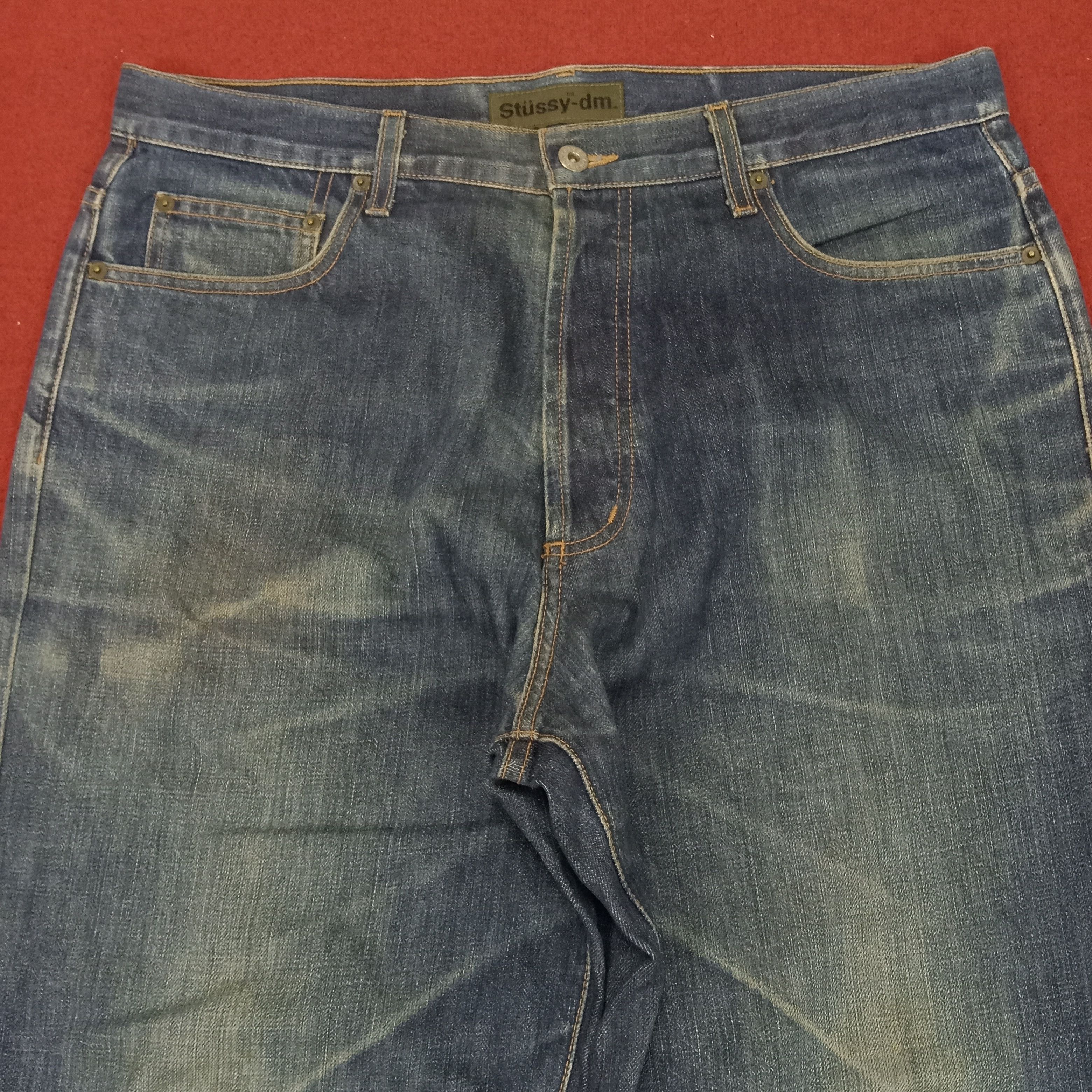 Stussy × Vintage Stussy Streetwear Custom Art Logo Style Jeans Size US 36 / EU 52 - 5 Thumbnail
