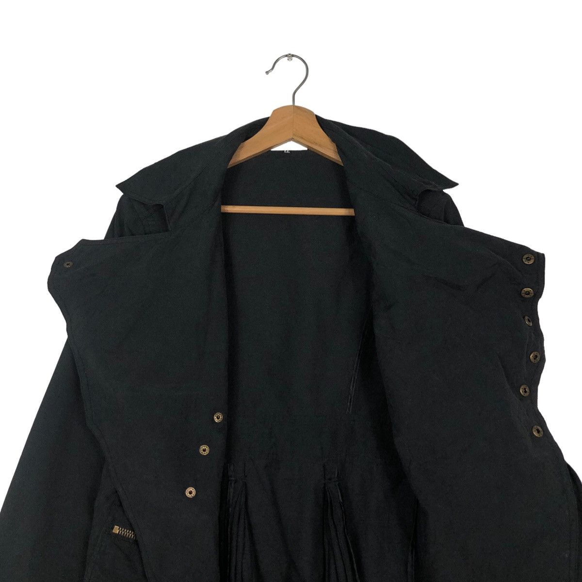 Japanese Brand Rich Black Double Collar Biker Jacket Punk Otto Issey Miyake Size US L / EU 52-54 / 3 - 14 Thumbnail