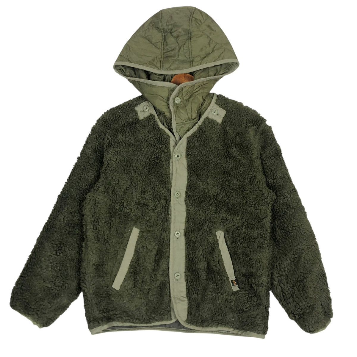 Alpha Industries Vintage Alpha Industries Fleece Sherpa Jacket For Kids Size US S / EU 44-46 / 1 - 1 Thumbnail