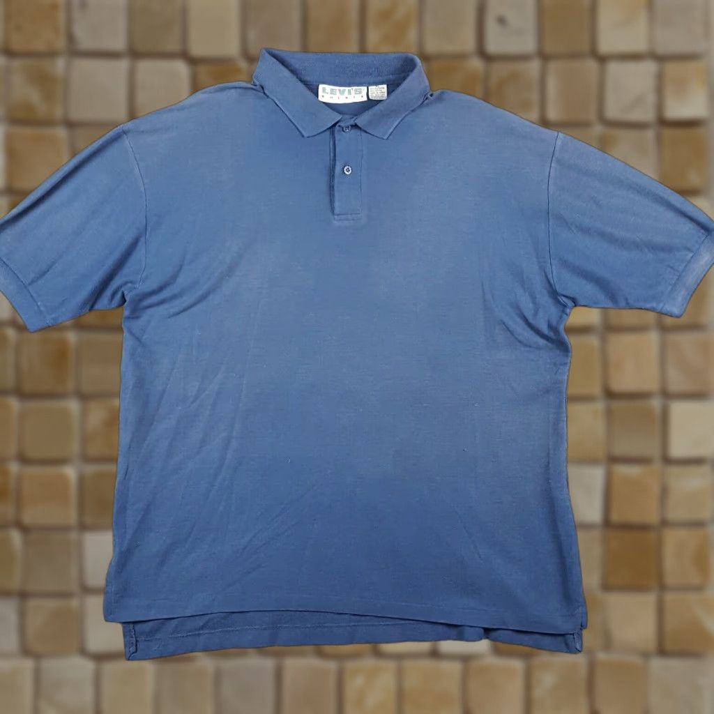 Levi's Vintage Levi's Polo Shirt Men XL Navy Blue 90s Grunge Surf Skate Y2K Casual Size US XL / EU 56 / 4 - 1 Thumbnail