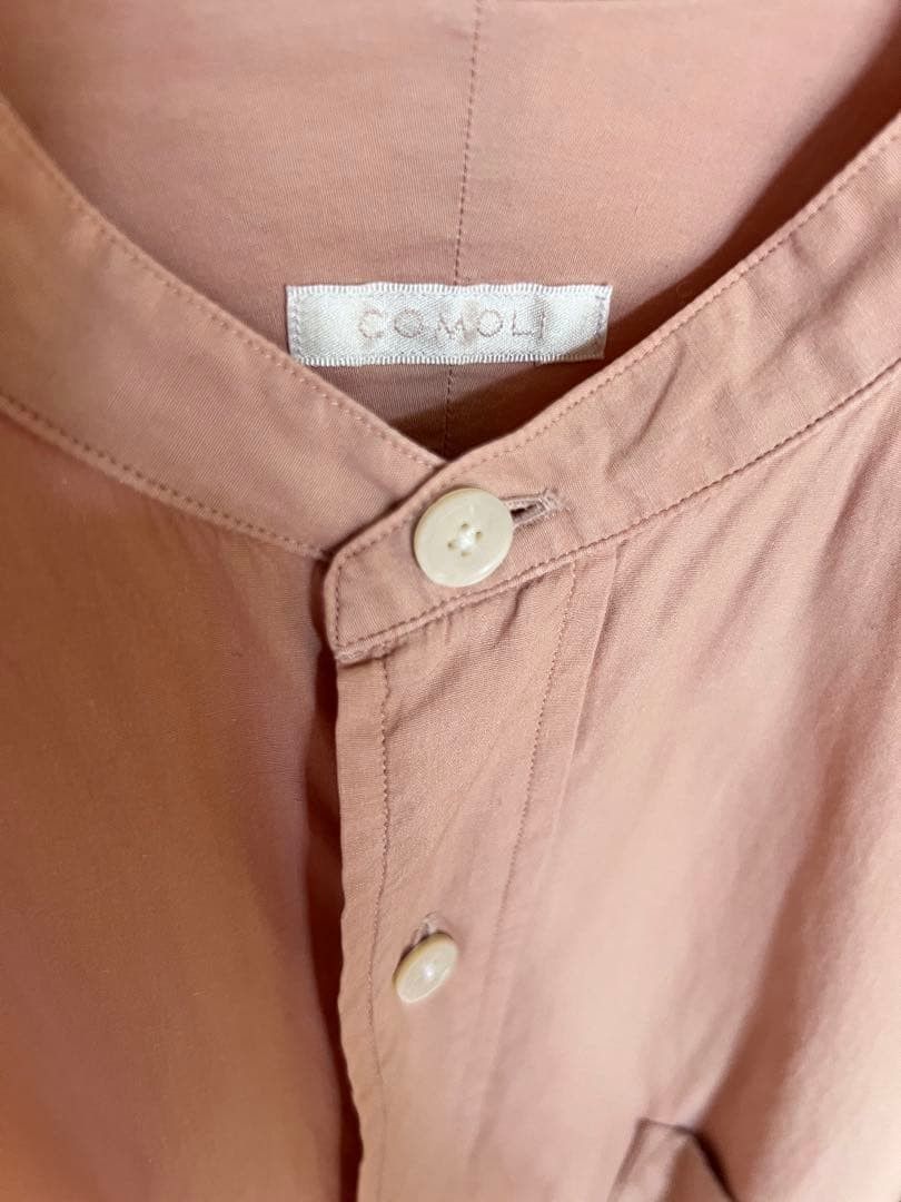 Comoli COMOLI Pink Band Collar Shirt Size 2 Size US M / EU 48-50 / 2 - 3 Thumbnail