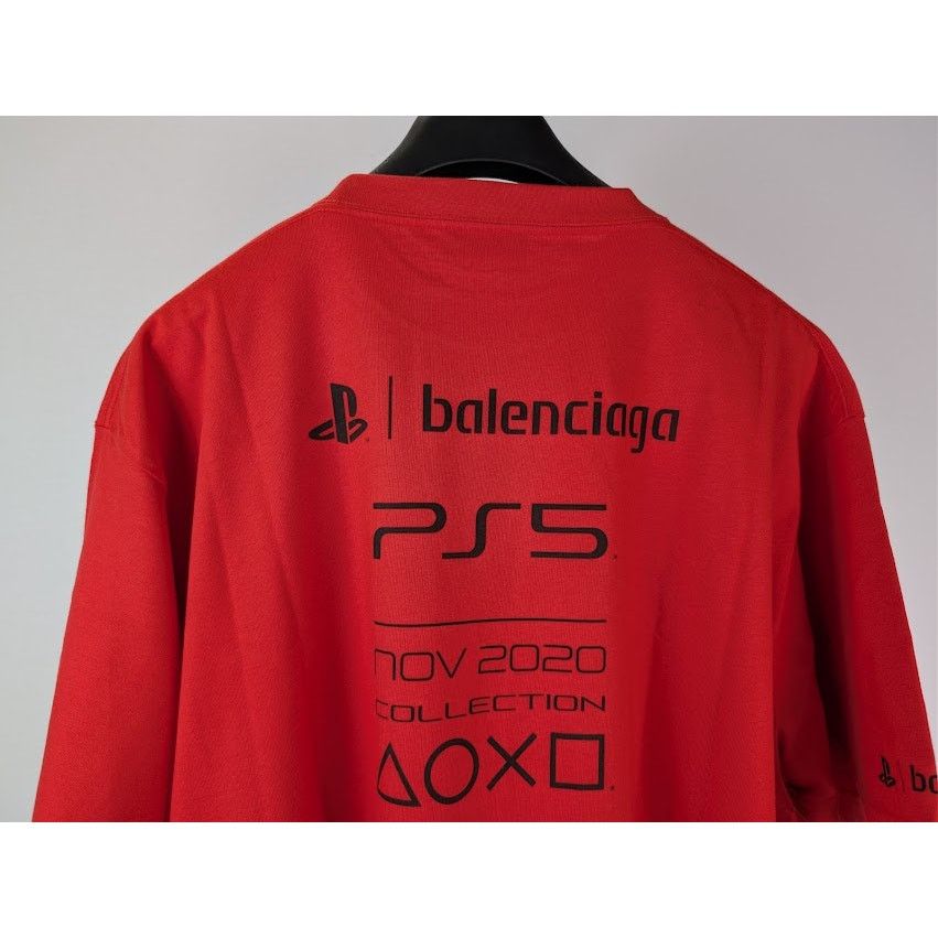 Balenciaga × Playstation o1rshd1 Boxy T-shirt in Verm / Red Size US L / EU 52-54 / 3 - 12 Thumbnail