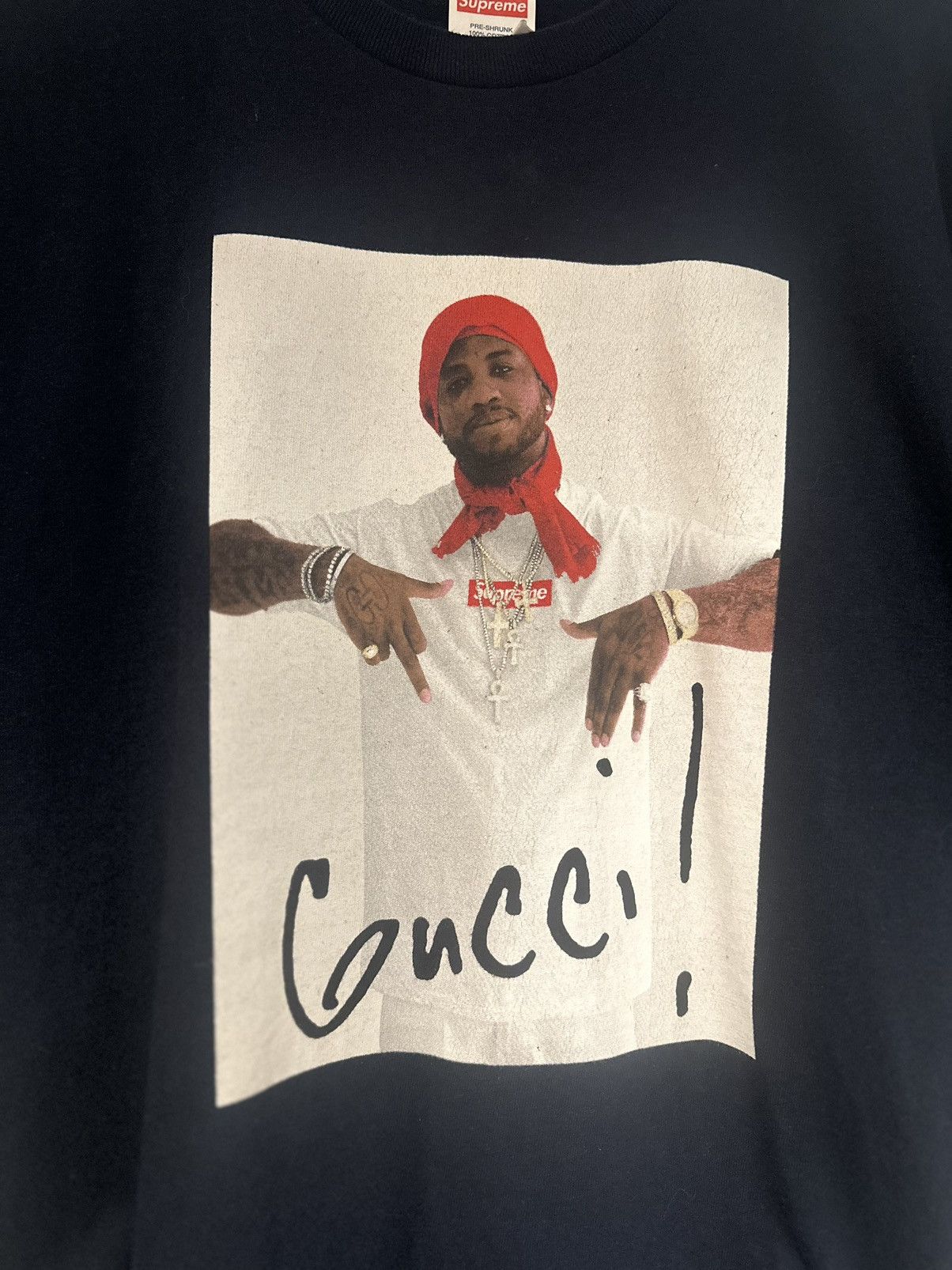 Supreme Supreme Gucci mane photo tee Size US L / EU 52-54 / 3 - 3 Thumbnail
