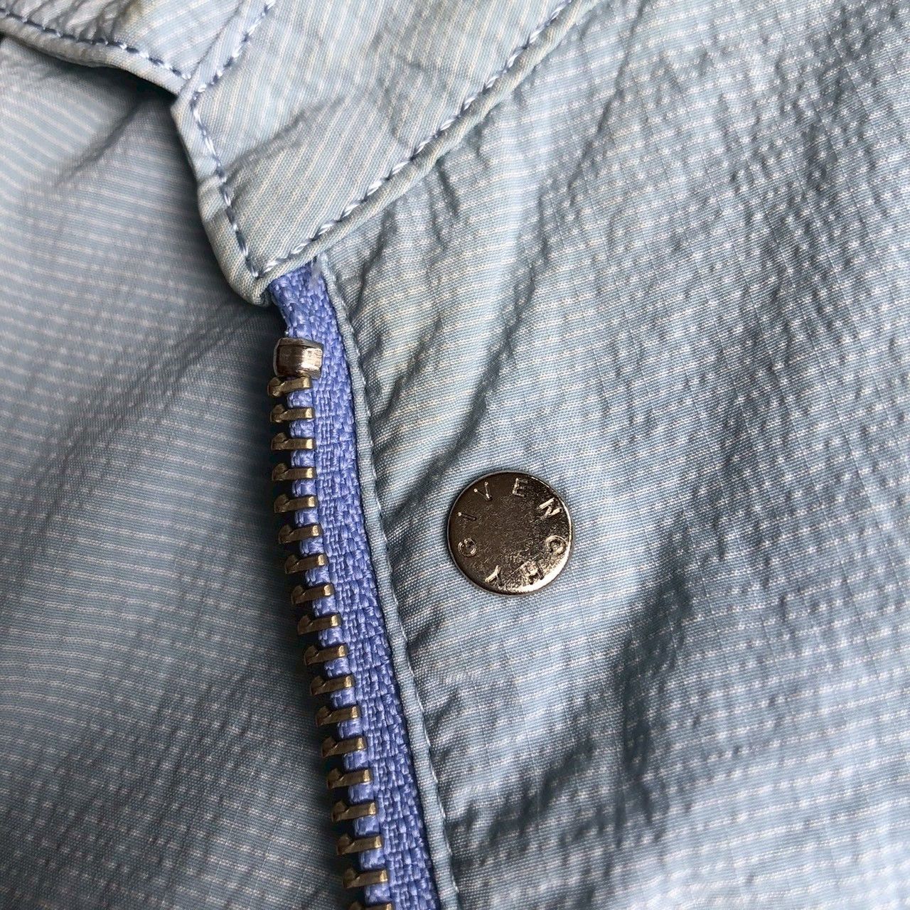 Givenchy Givenchy Light Blue Zip Jacket Archive Piece Size US L / EU 52-54 / 3 - 6 Thumbnail