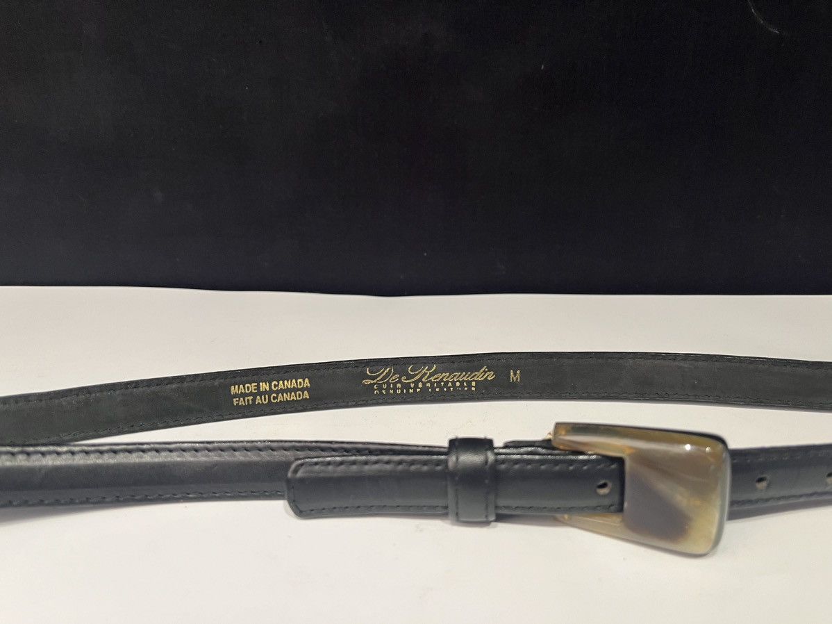 Vintage De Renaudin Small Horn buckle Belt Size ONE SIZE - 2 Thumbnail