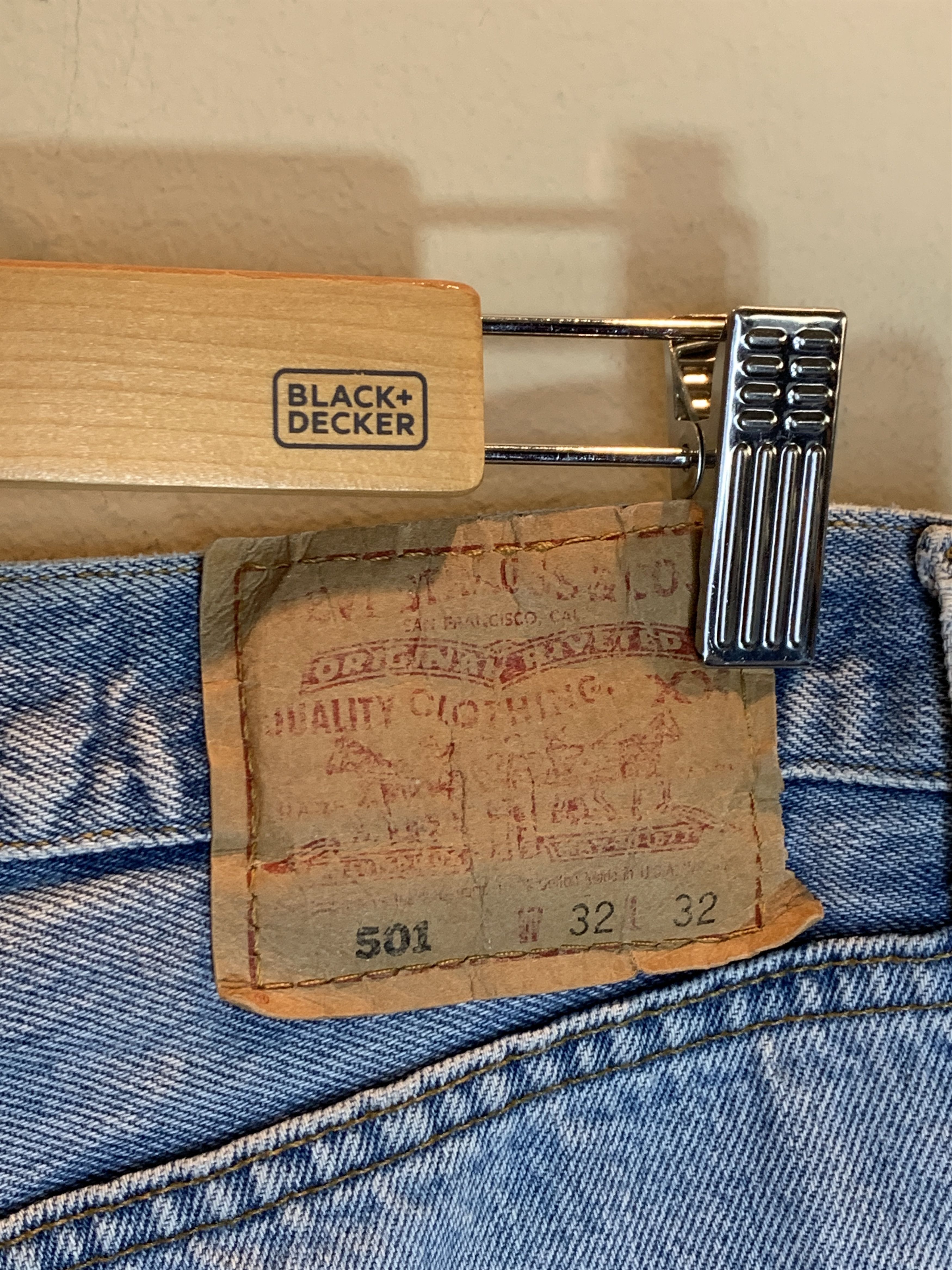Levi's *RARE* Vintage 90’s Levi’s USA-Made 501 Denim Faded Jeans 32 Size US 32 / EU 48 - 9 Thumbnail