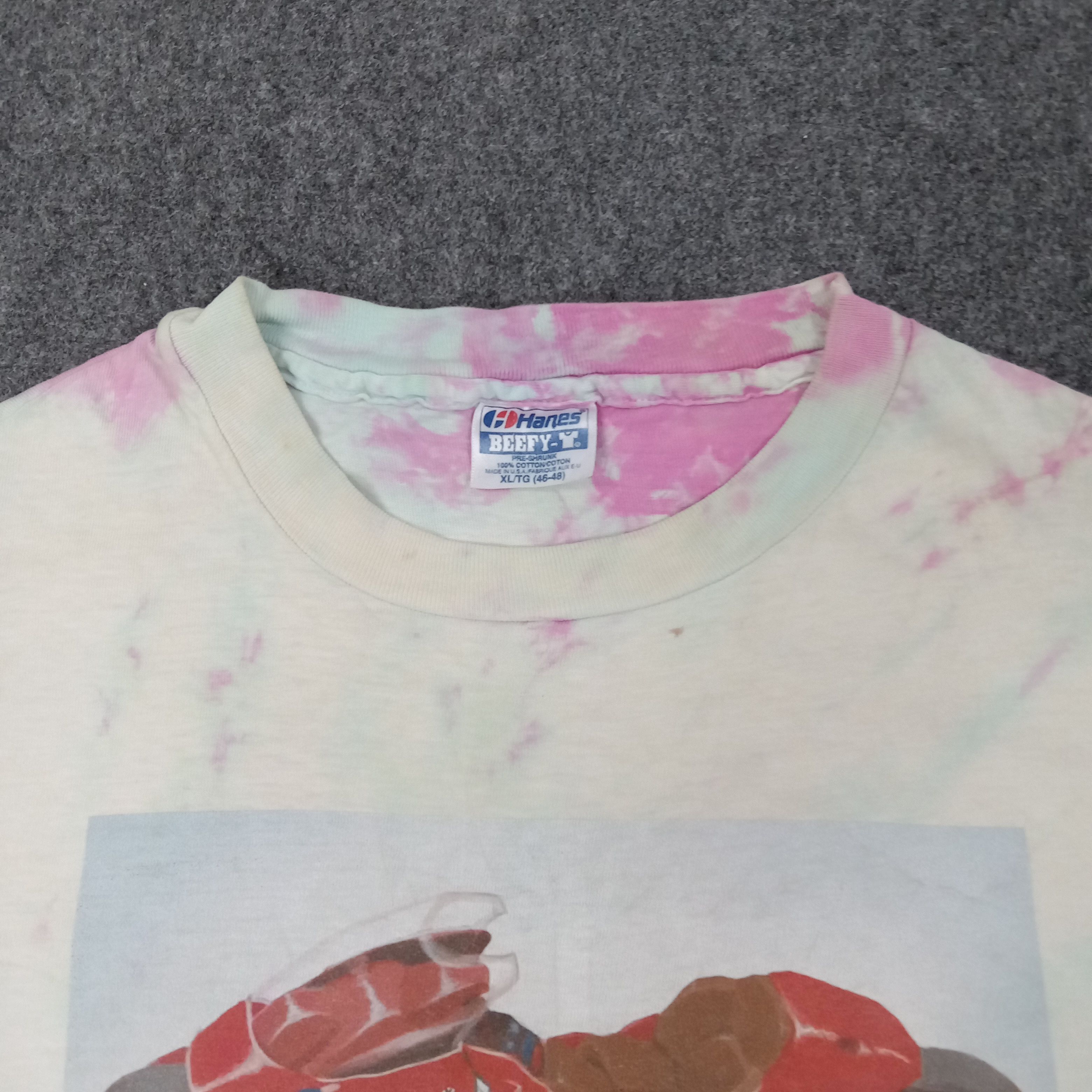 Hanes Akira 90s Japanese Anime Tie Dye Tshirt C259N15 Size US XL / EU 56 / 4 - 4 Thumbnail