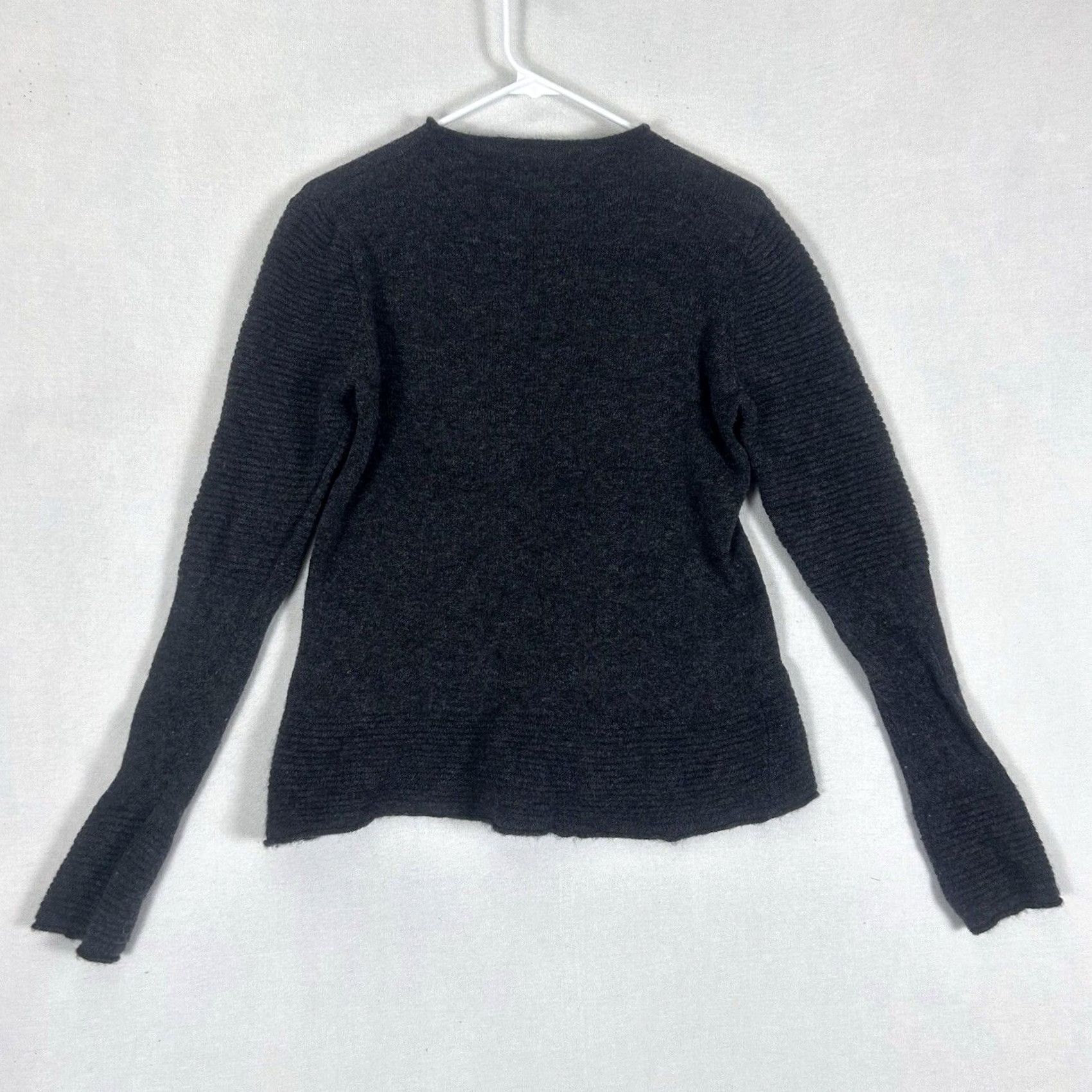 Banana Republic Banana Republic Sweater Crew Neck Cable-Knit Lightweight Wool-Ac Alpaca Blend Women M Gray Pullover Knit 90s Style? Size M / US 6-8 / IT 42-44 - 4 Thumbnail