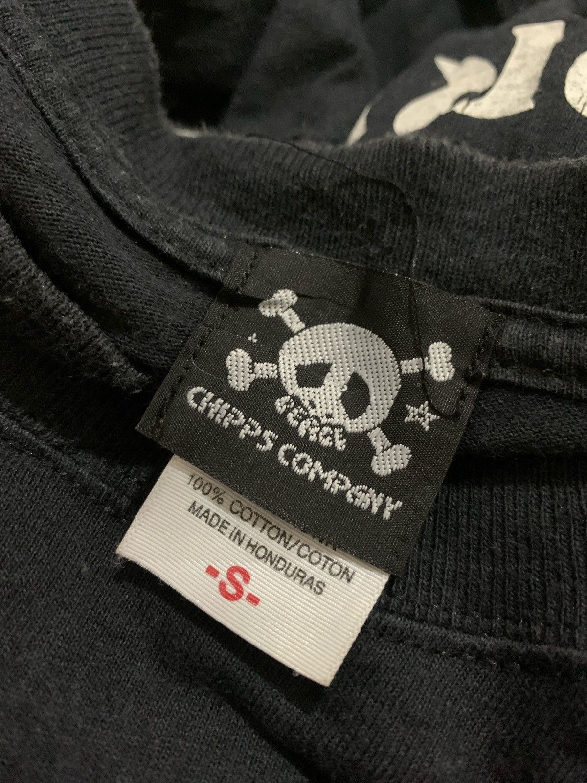 Vintage Vintage Y2k Chipps-Company Ride & Live World Skull Tshirt Size US S / EU 44-46 / 1 - 6 Thumbnail