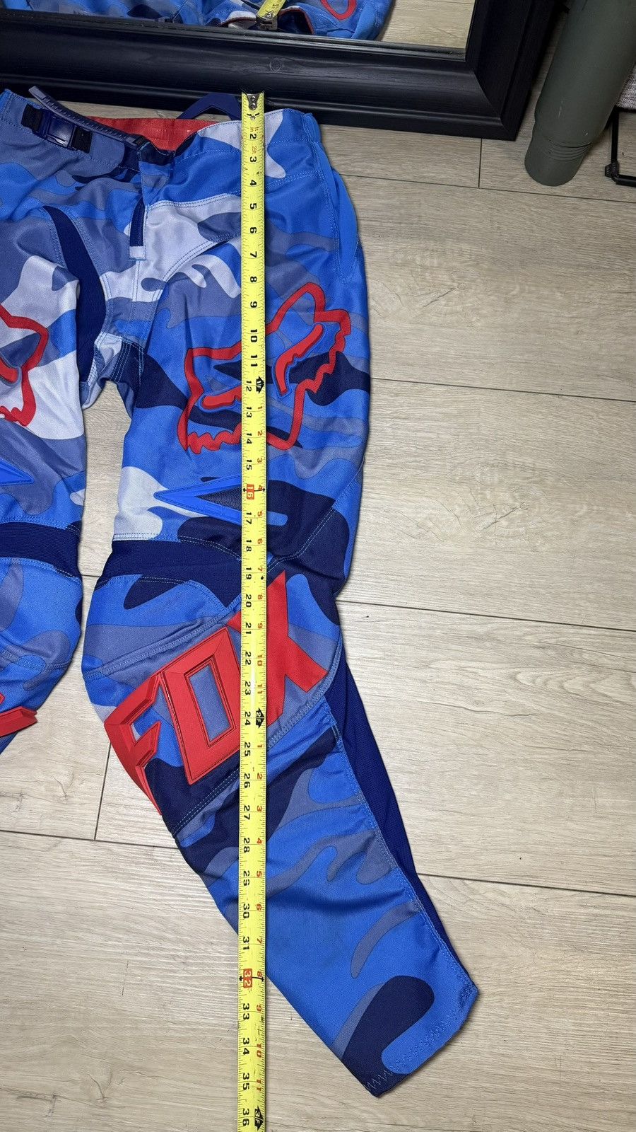 Fox Racing Y2K 2000s Fox Racing 180 Vicious Motocross Pants Blue & Whit Size US 32 / EU 48 - 6 Thumbnail