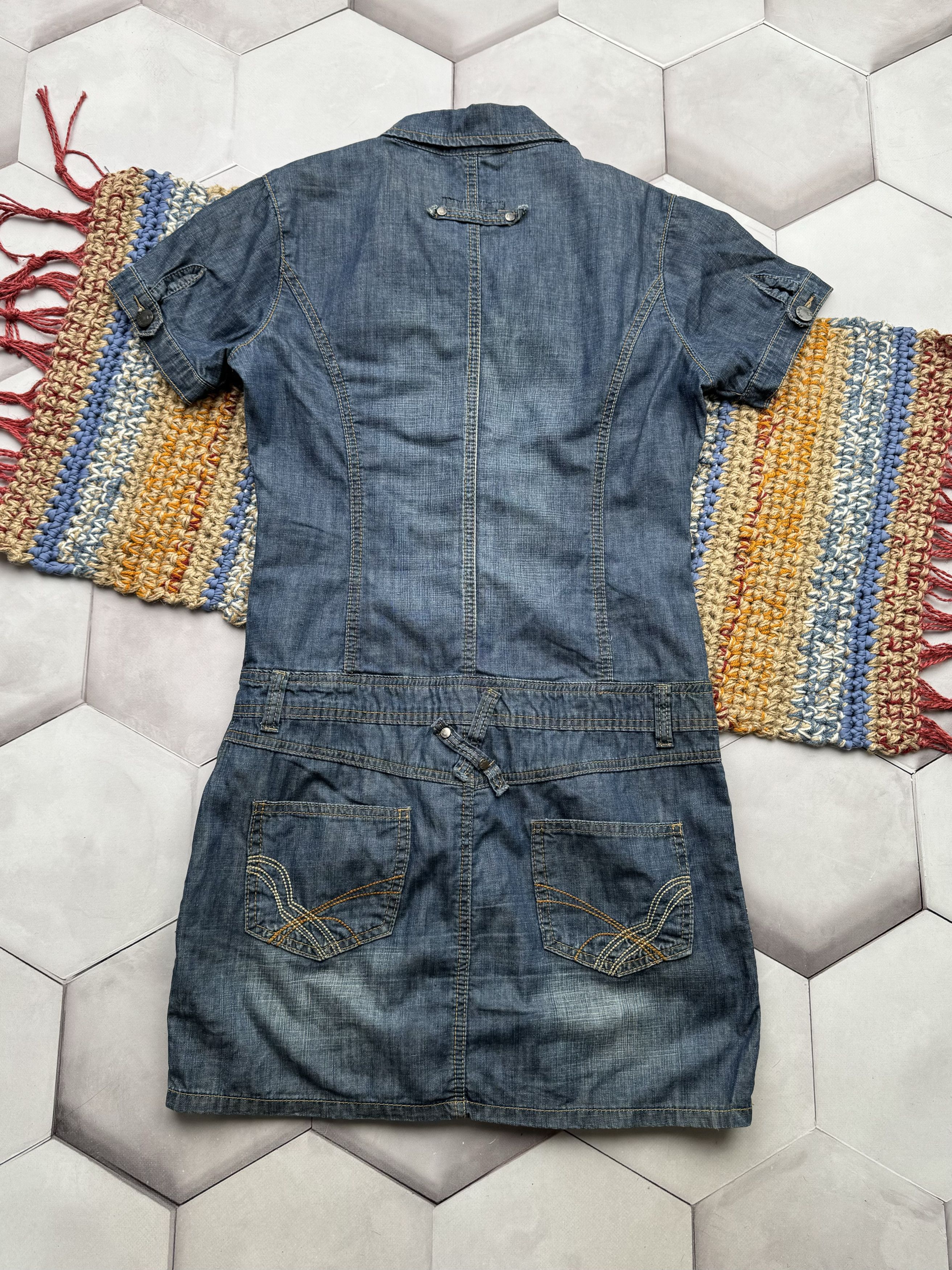Vintage Vintage Midi Denim Dress (E4) Size M / US 6-8 / IT 42-44 - 6 Thumbnail