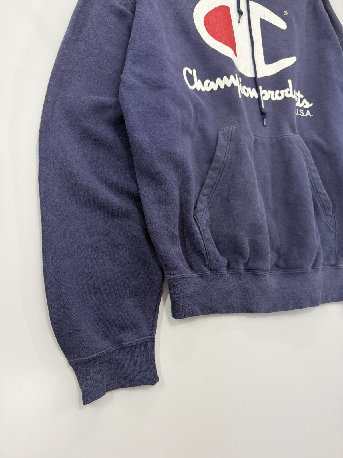 Champion 🔥 90's Champion Product USA Nice Faded Big Logo Sweat Hoodie Size US M / EU 48-50 / 2 - 3 Thumbnail