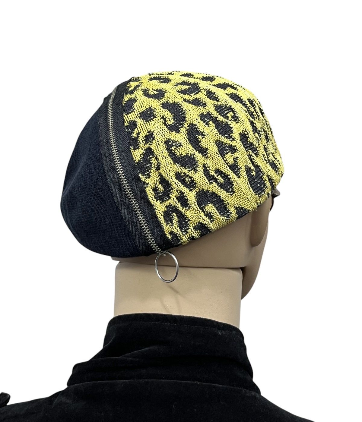 Vintage Designer CA4LA Luxury Leopard Design Hybrid Beret💥