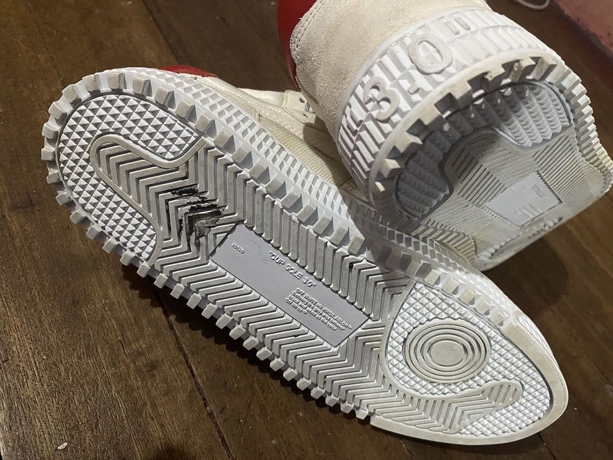 Off-White Off-White Court 3.0 low Red/White sneaker Size US 7 / IT 37 - 4 Thumbnail