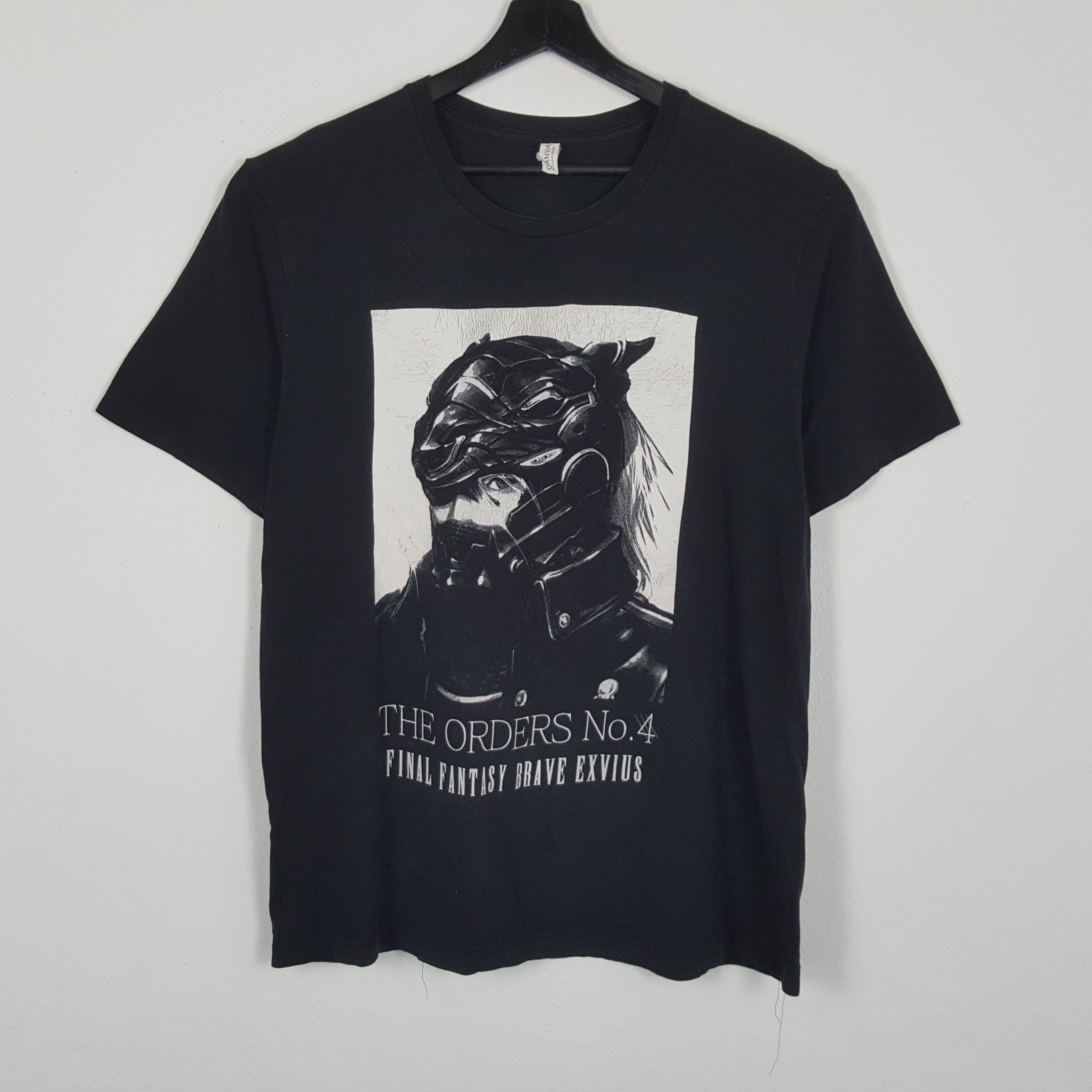 image of Final Fantasy Playstation Games Streetwear Style Tshirt in Black, Men's (Size Large)