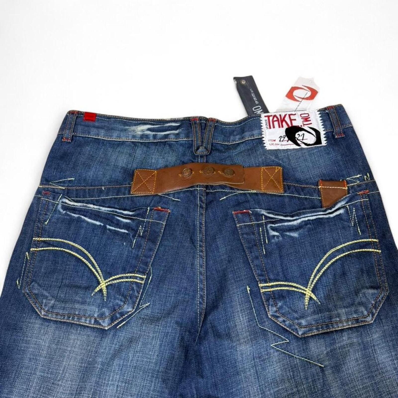 Other Vintage Style Take Two Upgraded unique detailing denim jeans Size US 35 - 3 Thumbnail
