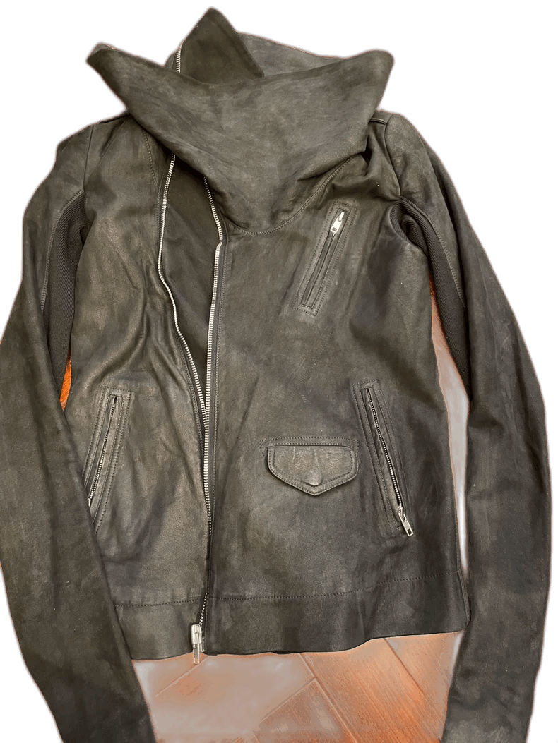 Rick Owens rick owens leather jacket size 40-2508 Size US M / EU 48-50 / 2 - 1 Thumbnail