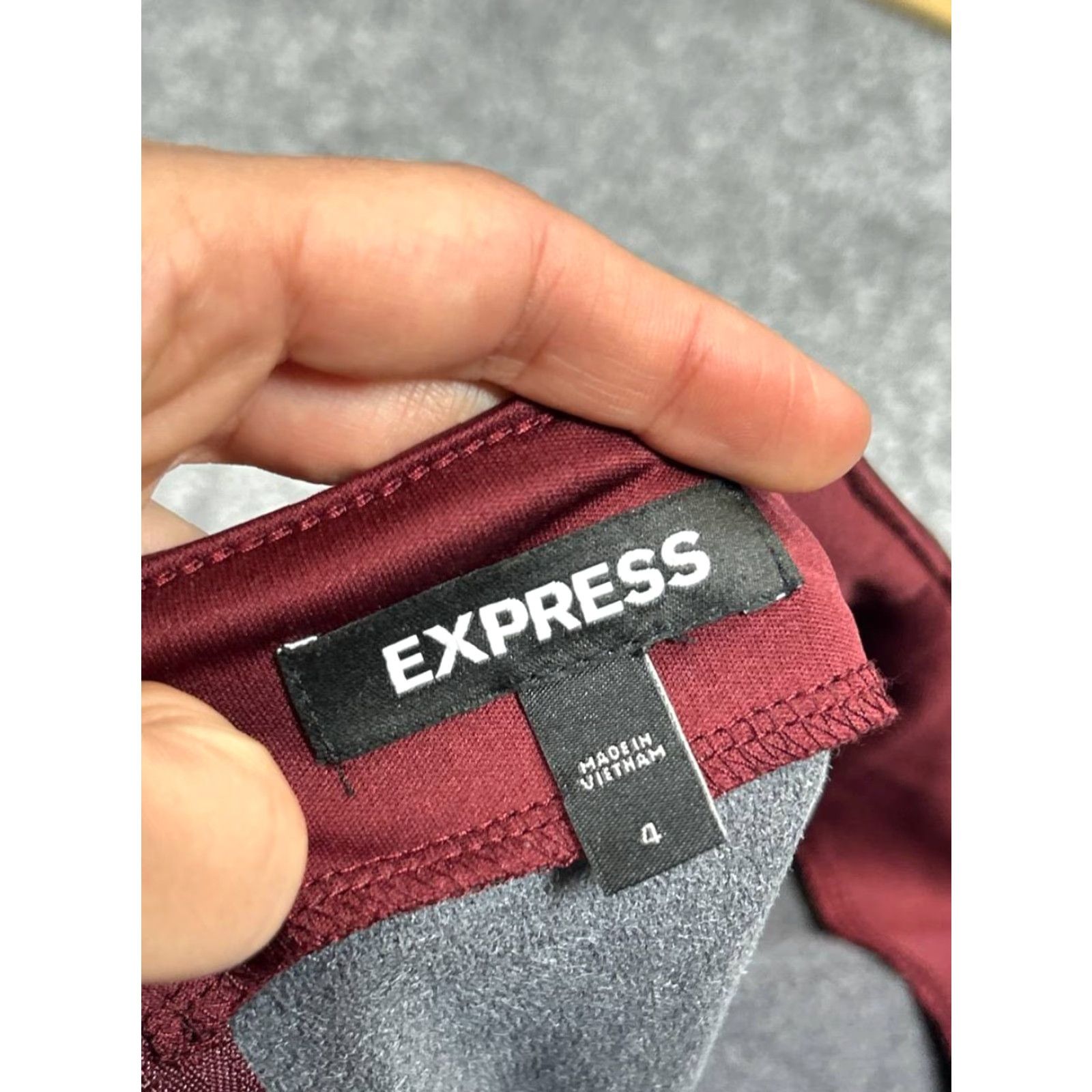 Express Express Skirt Womens 4 Red Lined Buckle Back Zip Mini Clubbing Short Size 27" / US 4 / IT 40 - 6 Thumbnail