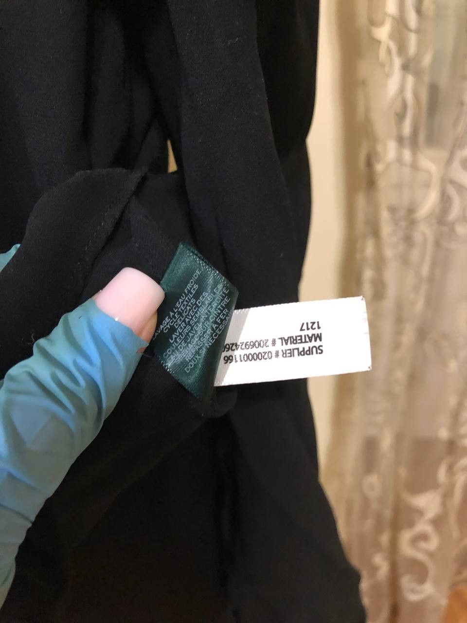 Polo Ralph Lauren RALPH LAUREN Black Georgette Crepe Cold-Shoulder Ruffled Top Size L / US 10 / IT 46 - 9 Thumbnail