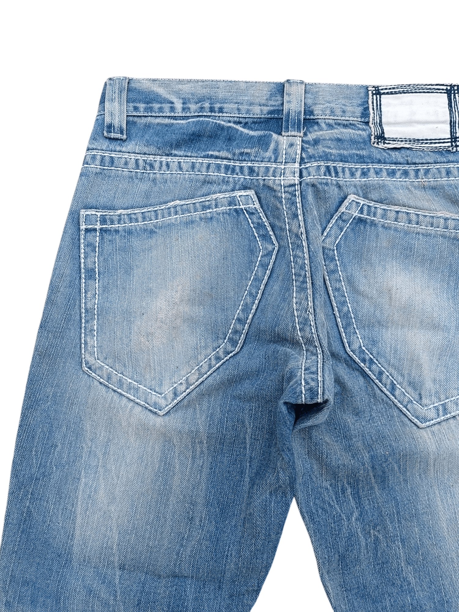 Japanese Brand FLARED Sorridere Rusty Mudwash Distressed Denim Mudmax Size US 31 - 18 Thumbnail