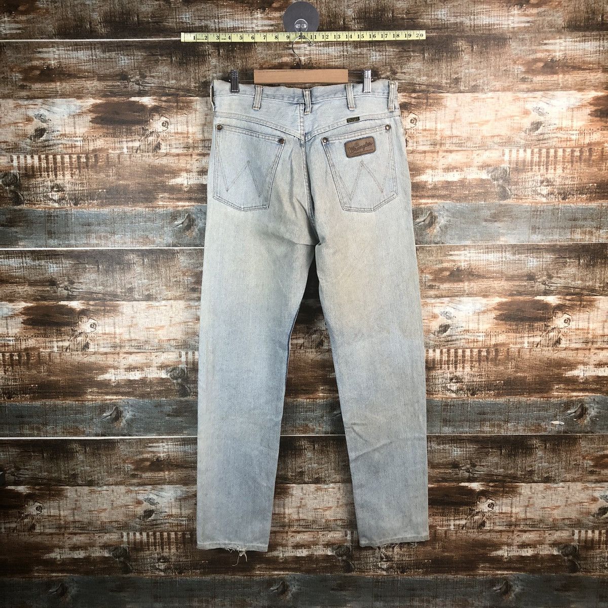 Wrangler DL Wrangler Blue Distressed Denim Pants #263 Size US 31 - 14 Thumbnail
