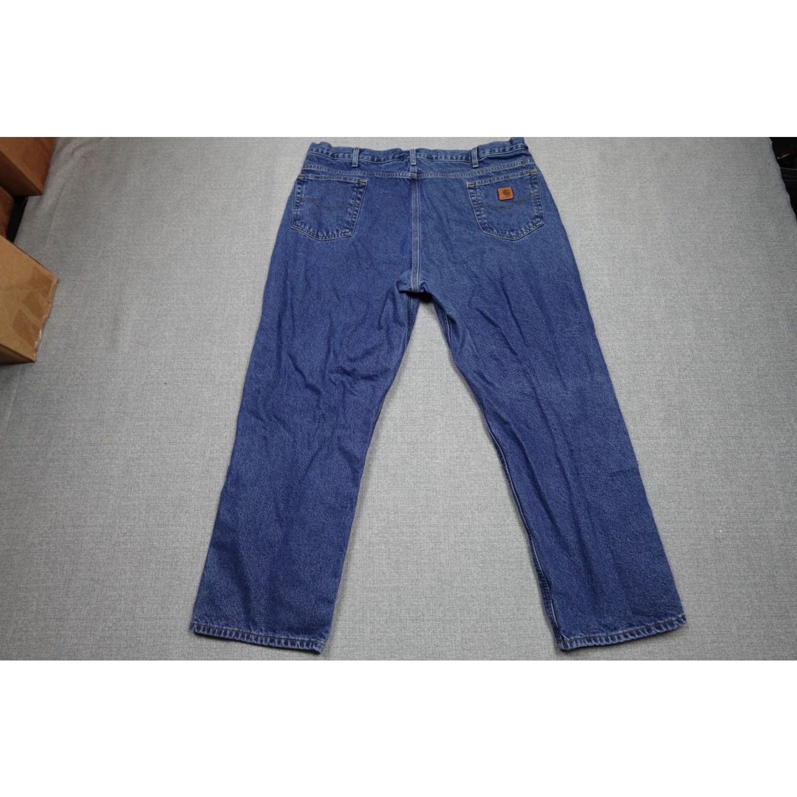 Carhartt VINTAGE Carhartt Jeans Mens 42x32 Blue Dark Wash Workwear Relaxed Straight 5-Pocket USA Theme Mens Size US 42 / EU 58 - 4 Thumbnail