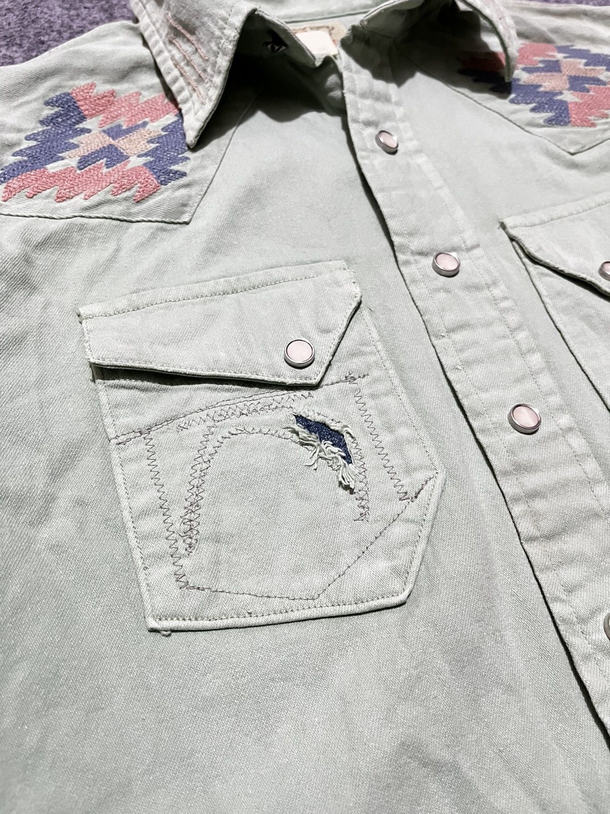 RRL Ralph Lauren ❌❌SOLD❌❌Vintage RRL Western Wear Longsshirt Size US M / EU 48-50 / 2 - 6 Thumbnail