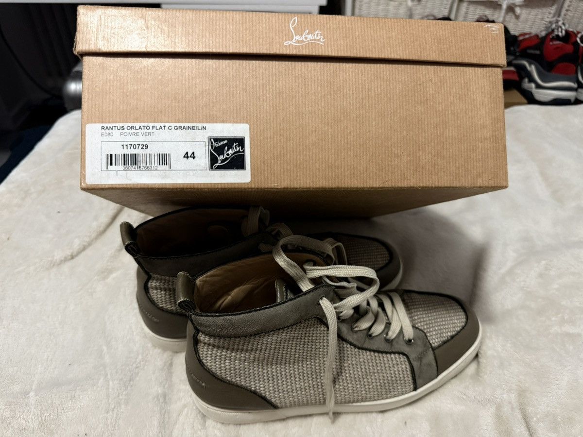 Christian Louboutin Christian Louboutin Poire Vert High Top Sneakers Size US 10 / EU 43 - 12 Thumbnail