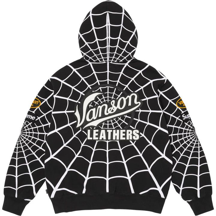Supreme × Vanson Leathers Supreme Vanson Leathers Spider-Man Zip Up Hooded Sweatshirt Size US L / EU 52-54 / 3 - 2 Thumbnail