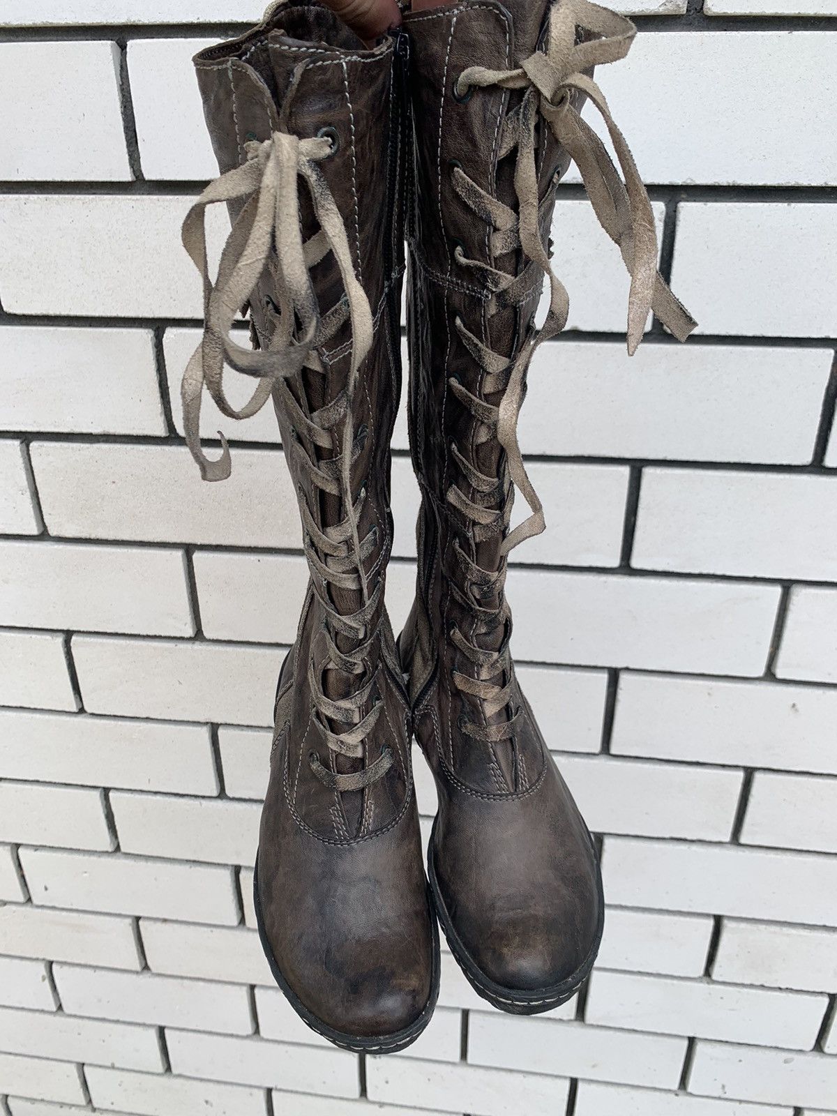 Vintage Vintage Design high boxer boots moto biker shoes core Size US 8 / IT 38 - 13 Thumbnail