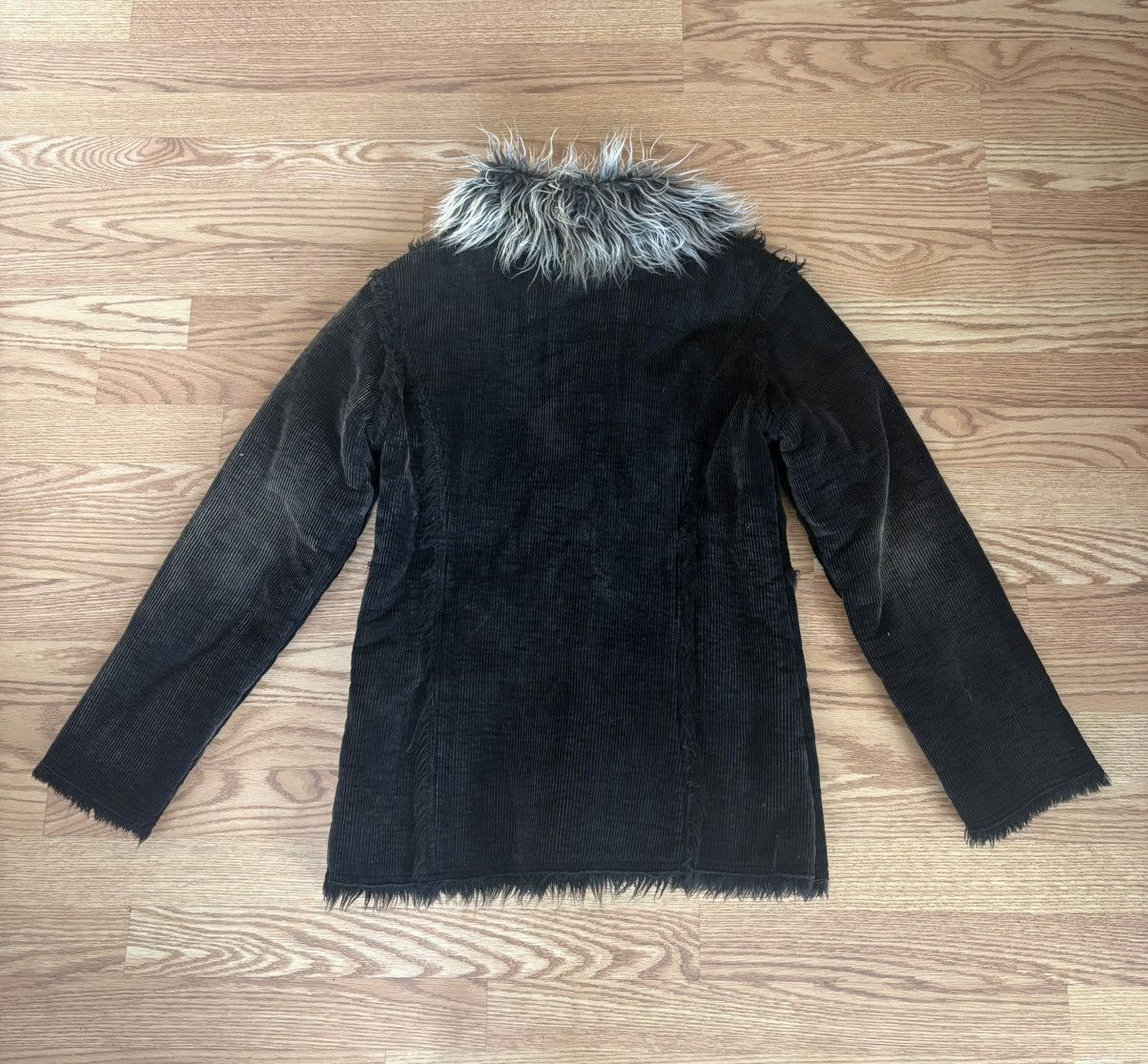 Other Hippie Boho Faux Fur Corduroy Jacket Size M / US 6-8 / IT 42-44 - 3 Thumbnail