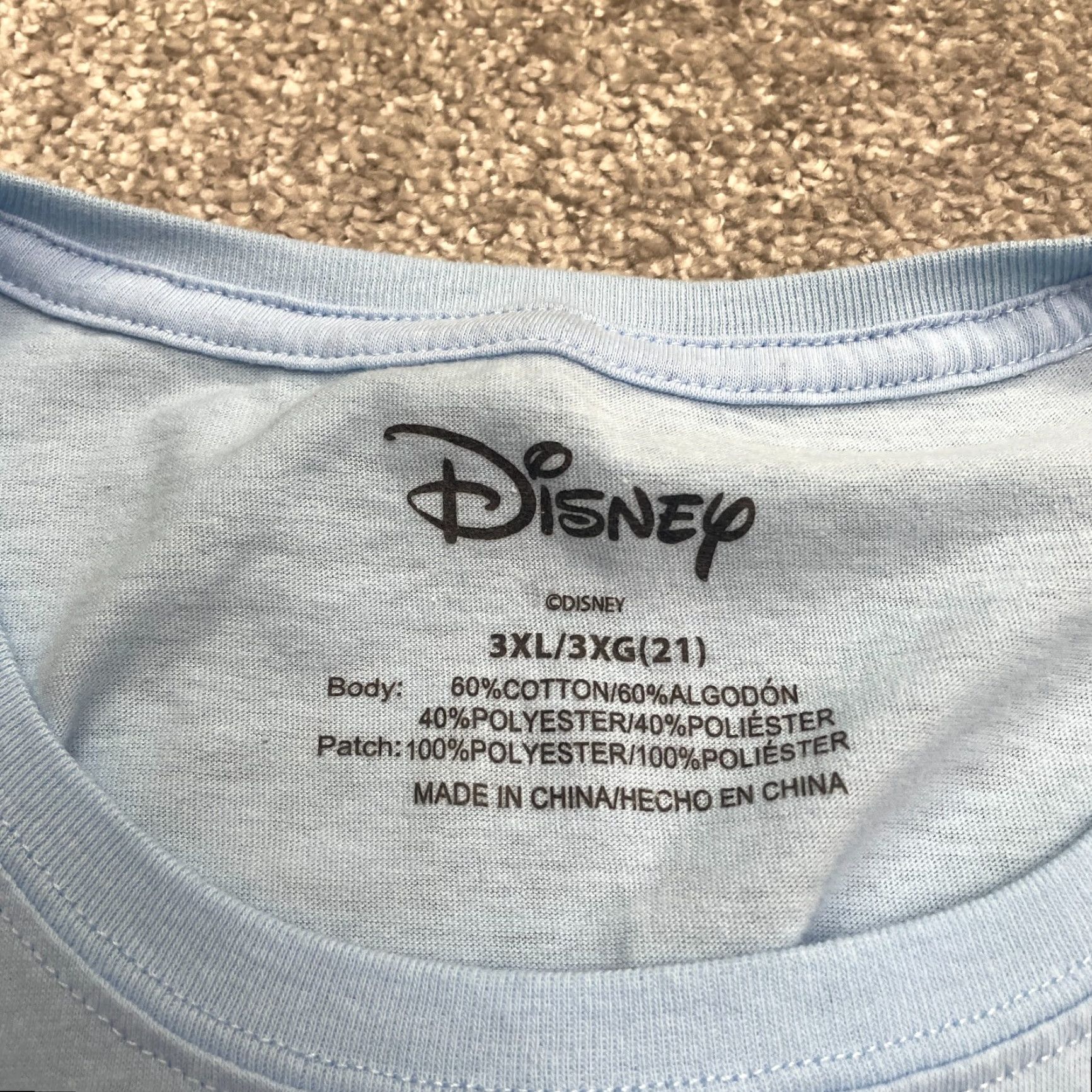 Disney Disney Lilo & Stitch Graphic T-Shirt Juniors 3XL Blue Crew Short Sleeve Casual Womens Size XXL / US 16-18 / IT 52-54 - 6 Thumbnail